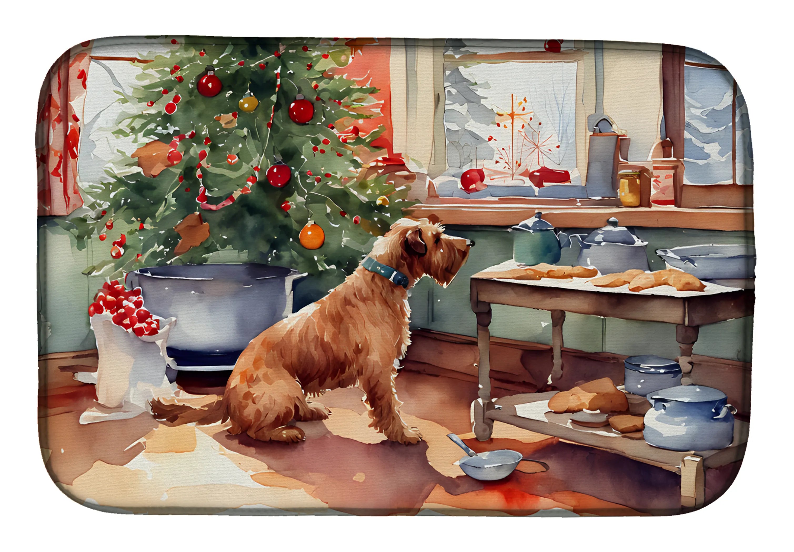 Christmas Cookies Dish Drying Mat - Size: 14  X 21" | Pack Of: 1 | Collection name: Christmas cookies