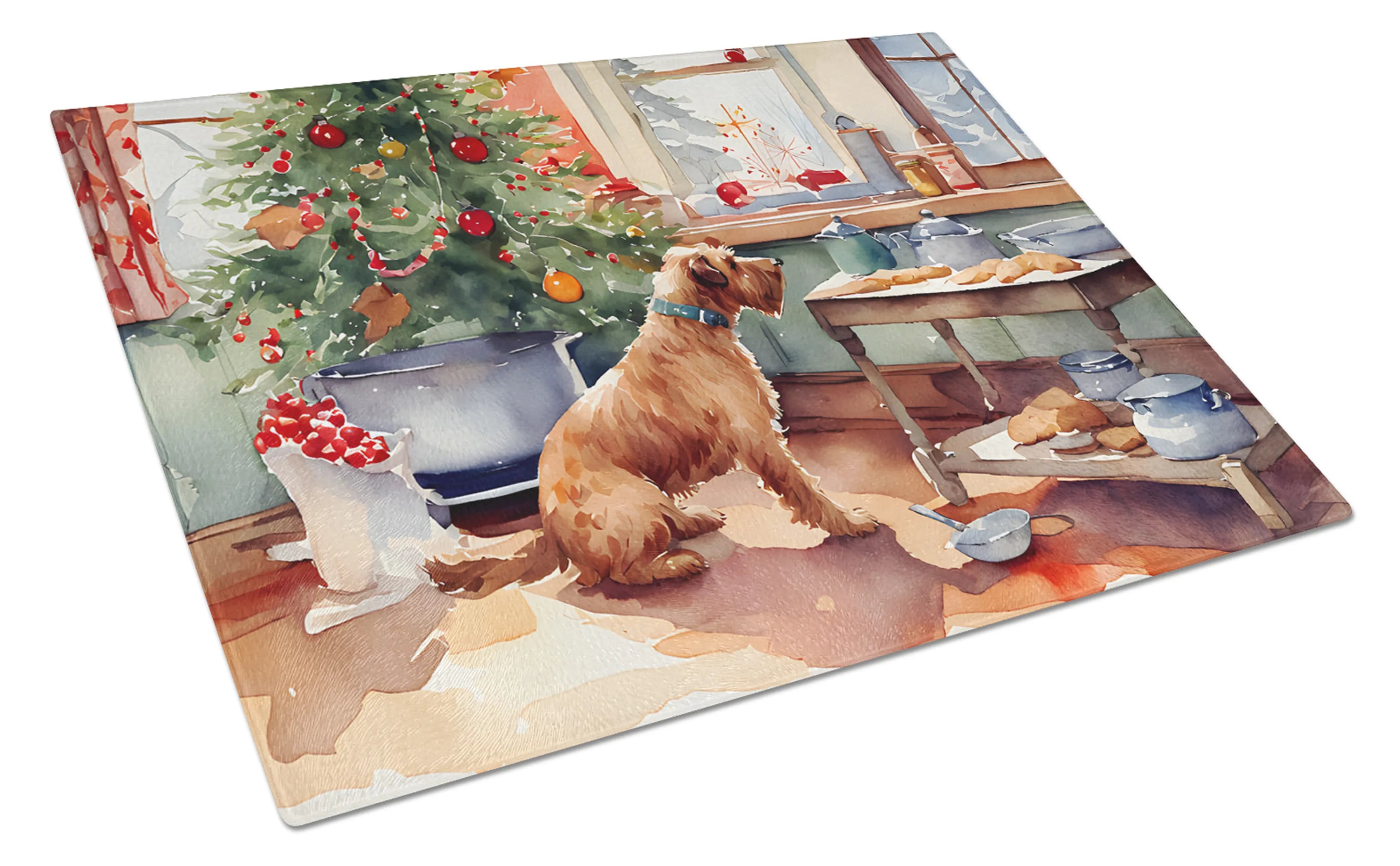 Christmas Cookies Glass Cutting Board - Size: LARGE | Pack Of: 1 | Collection name: Christmas cookies