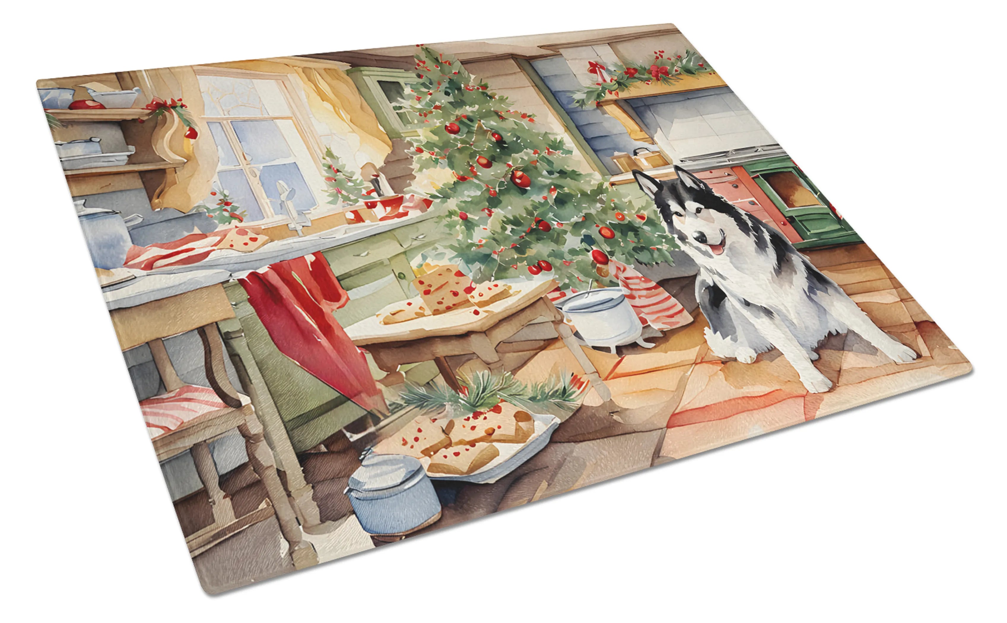 Christmas Cookies Glass Cutting Board - Size: LARGE | Pack Of: 1 | Collection name: Christmas cookies