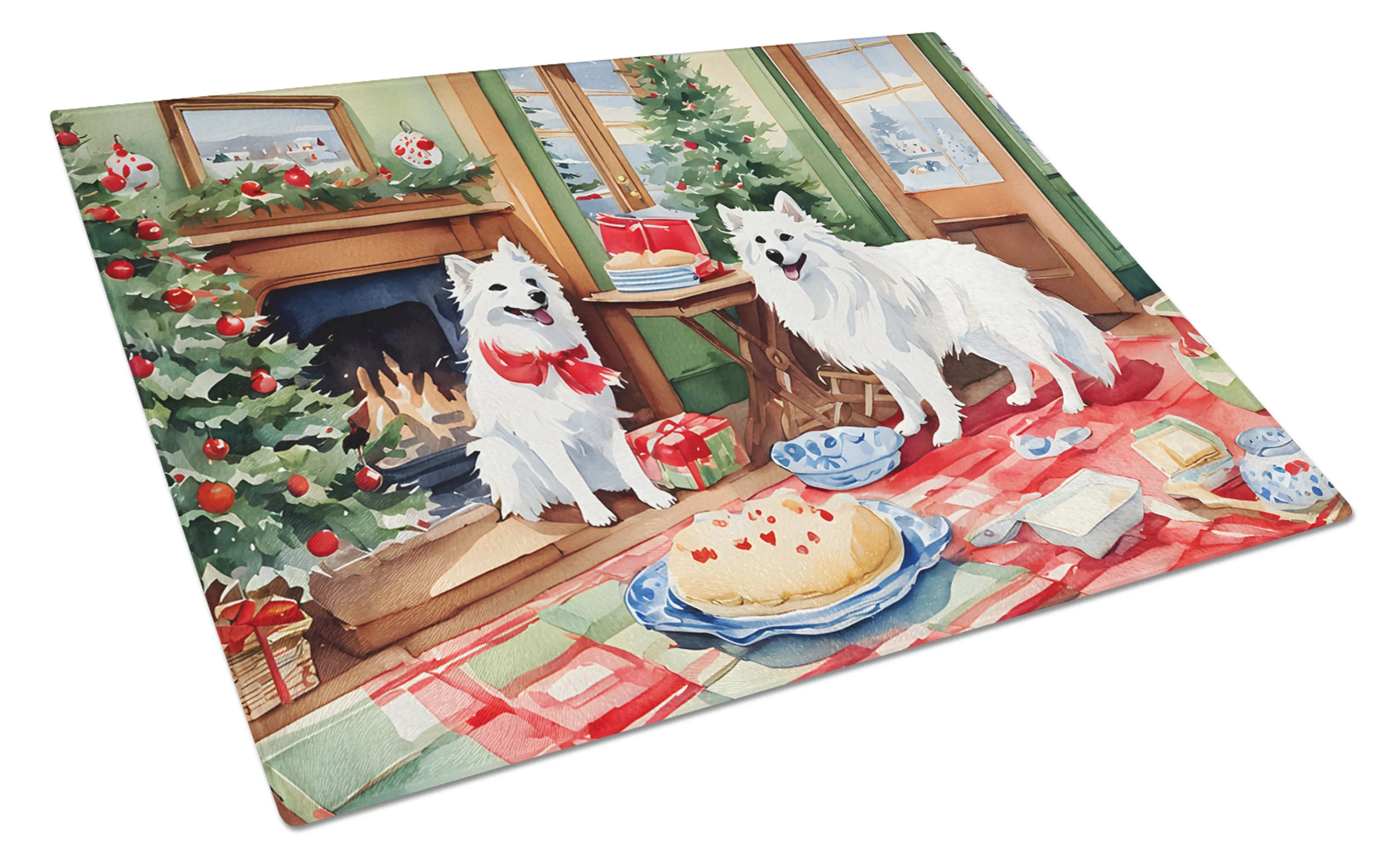 Christmas Cookies Glass Cutting Board - Size: LARGE | Pack Of: 1 | Collection name: Christmas cookies