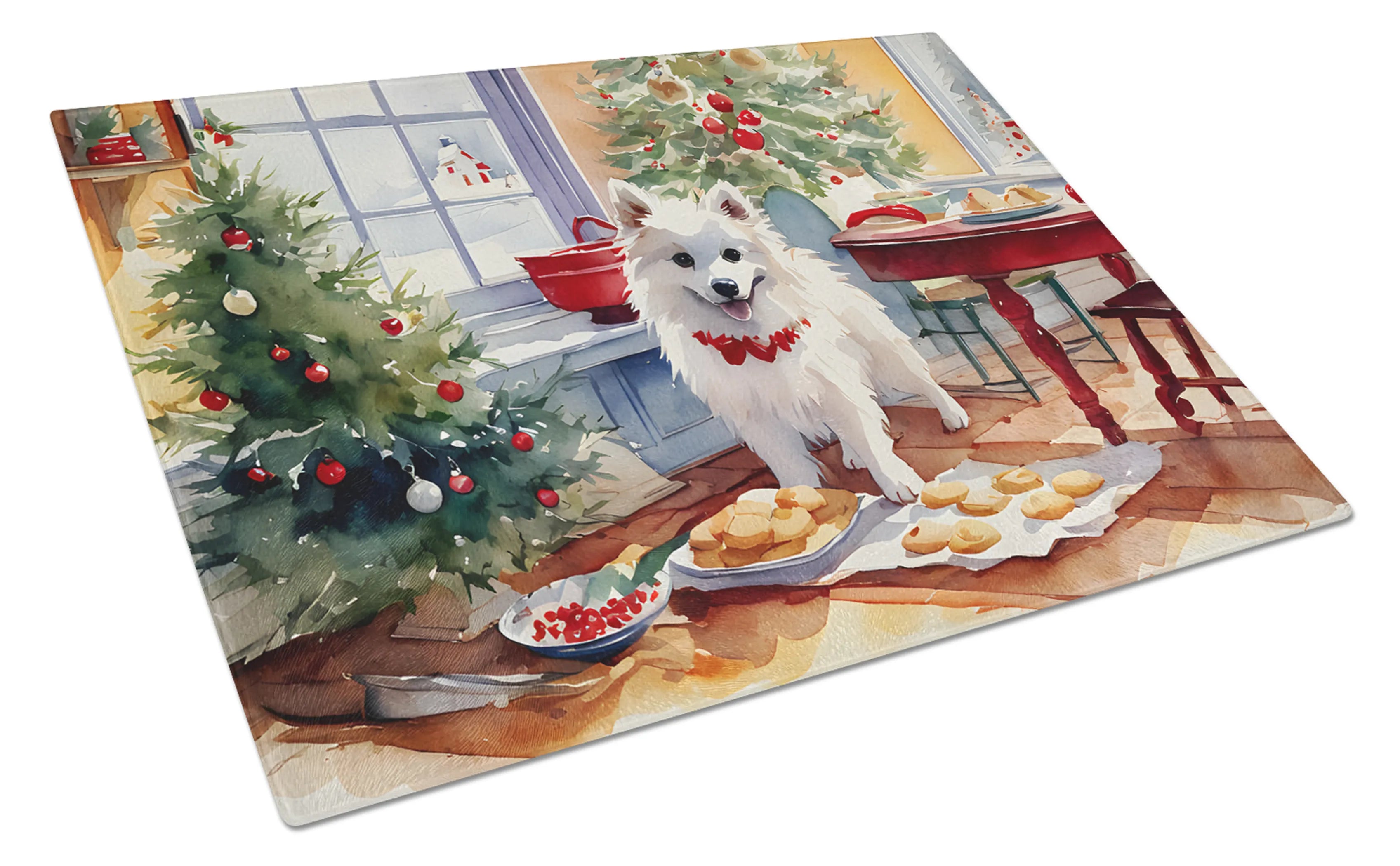 Christmas Cookies Glass Cutting Board - Size: LARGE | Pack Of: 1 | Collection name: Christmas cookies
