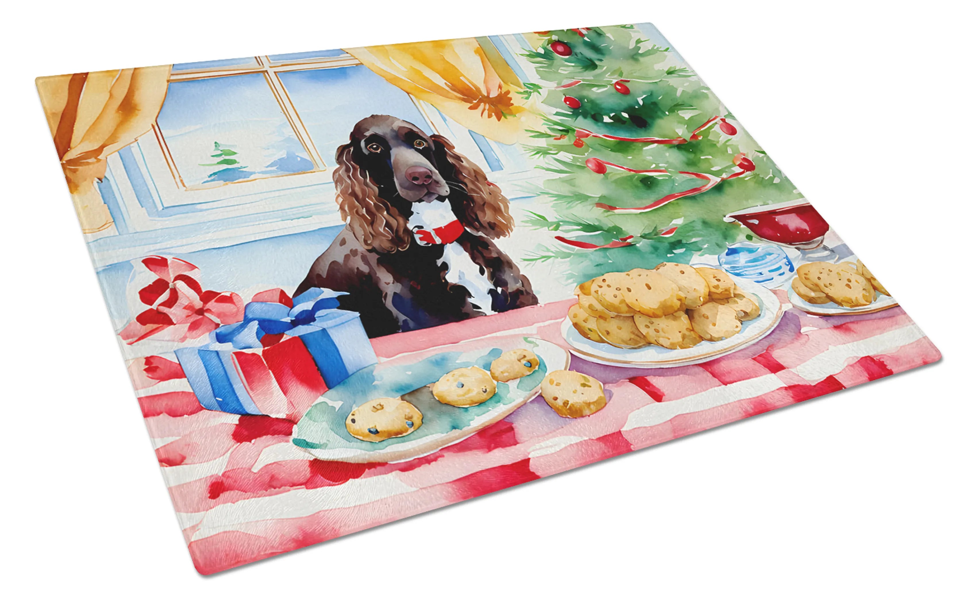 Christmas Cookies Glass Cutting Board - Size: LARGE | Pack Of: 1 | Collection name: Christmas cookies
