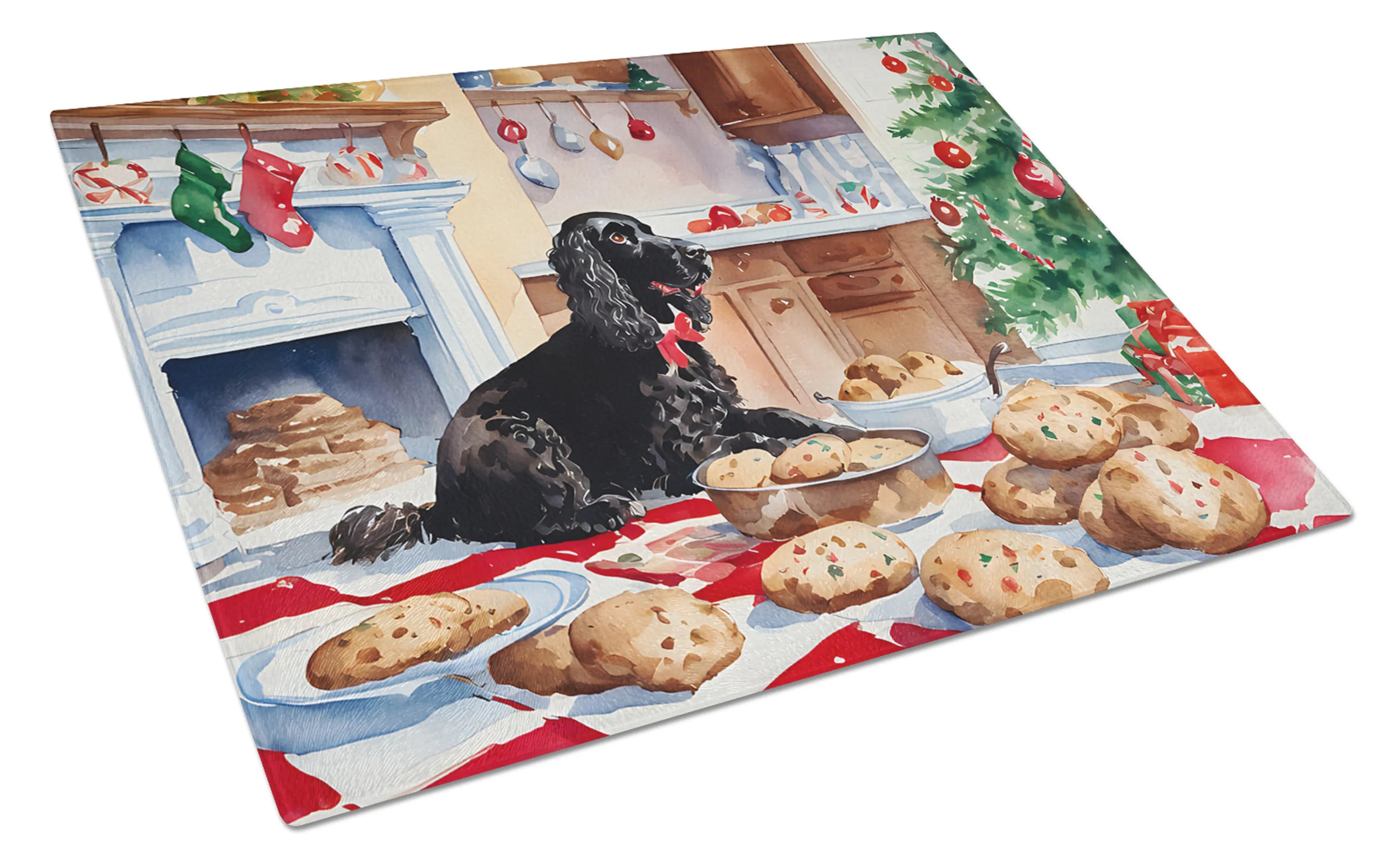 Christmas Cookies Glass Cutting Board - Size: LARGE | Pack Of: 1 | Collection name: Christmas cookies