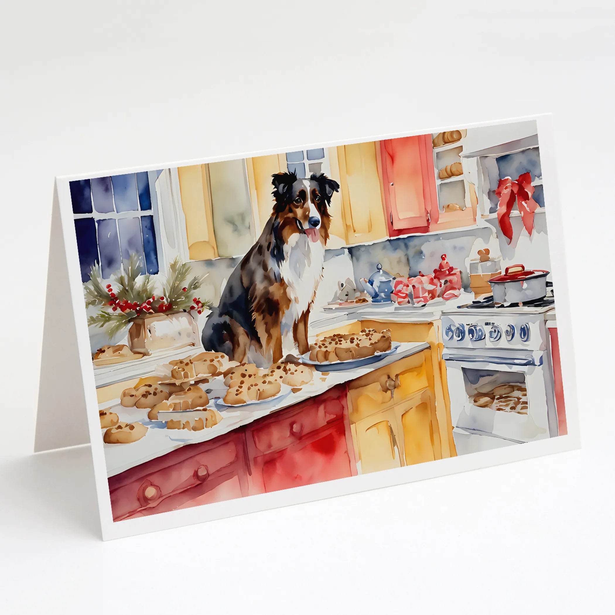 Christmas Cookies Greeting Cards  - Size: 5X7 | Pack Of: 8 | Collection name: Christmas cookies