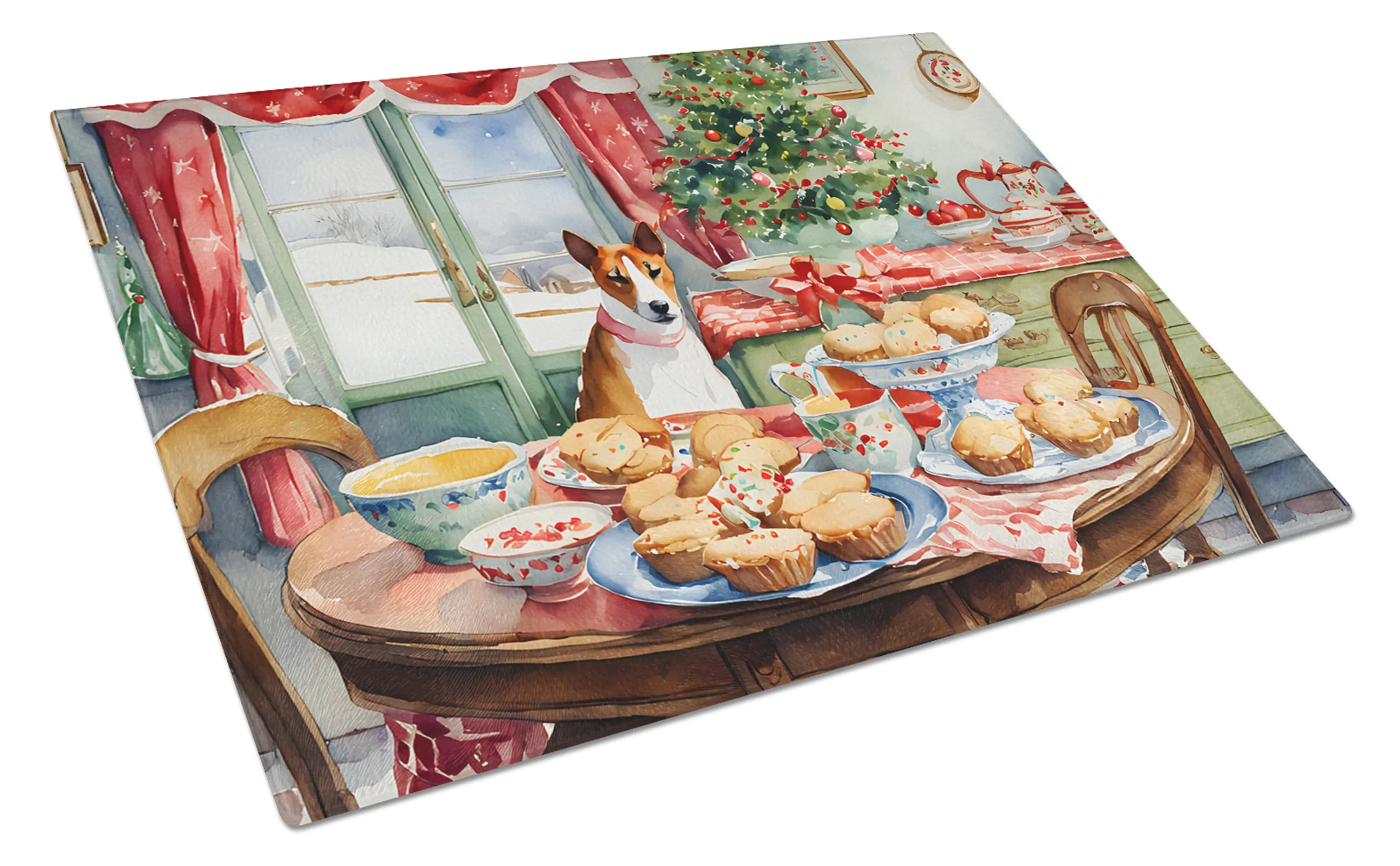 Christmas Cookies Glass Cutting Board - Size: LARGE | Pack Of: 1 | Collection name: Christmas cookies
