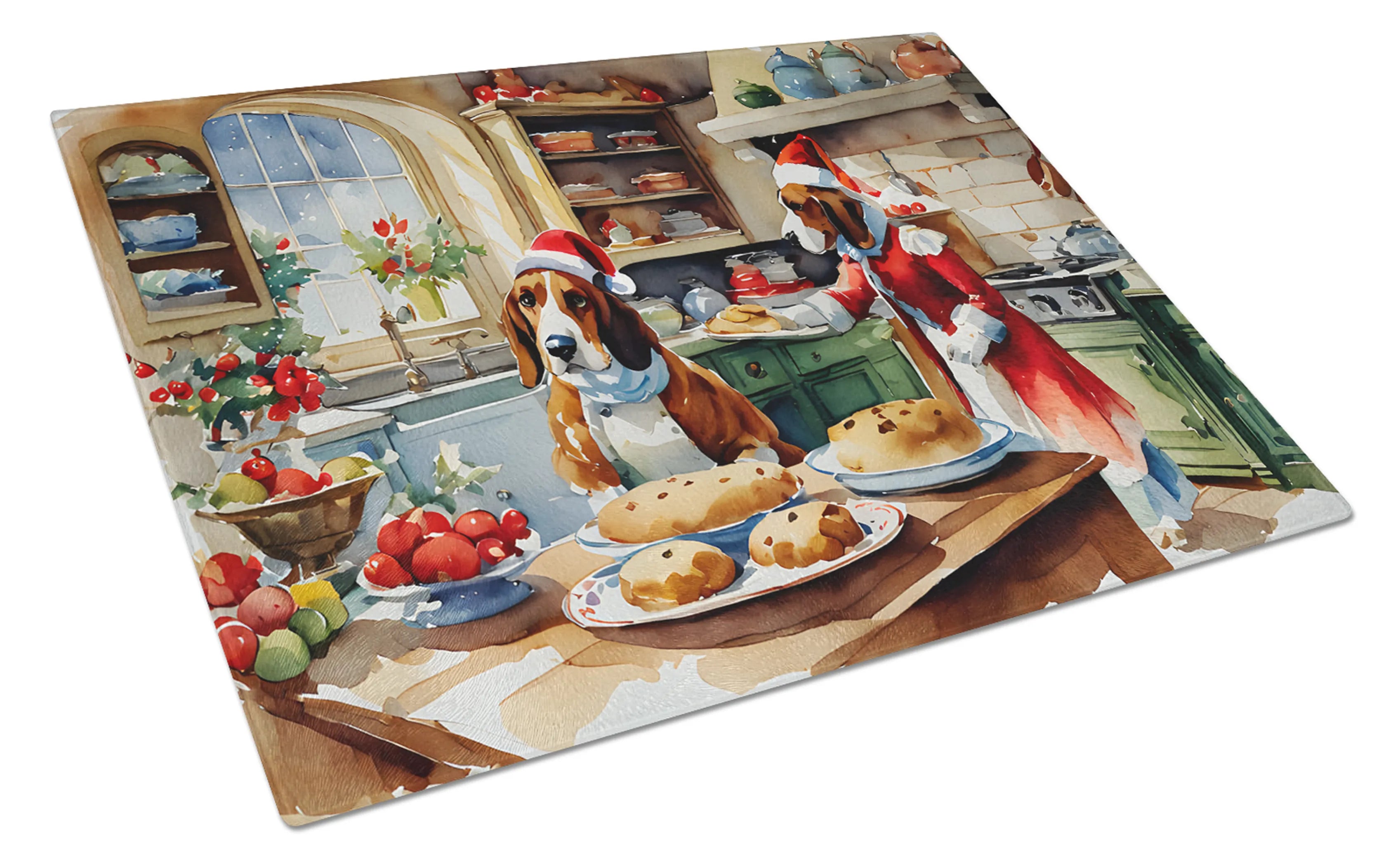 Christmas Cookies Glass Cutting Board - Size: LARGE | Pack Of: 1 | Collection name: Christmas cookies