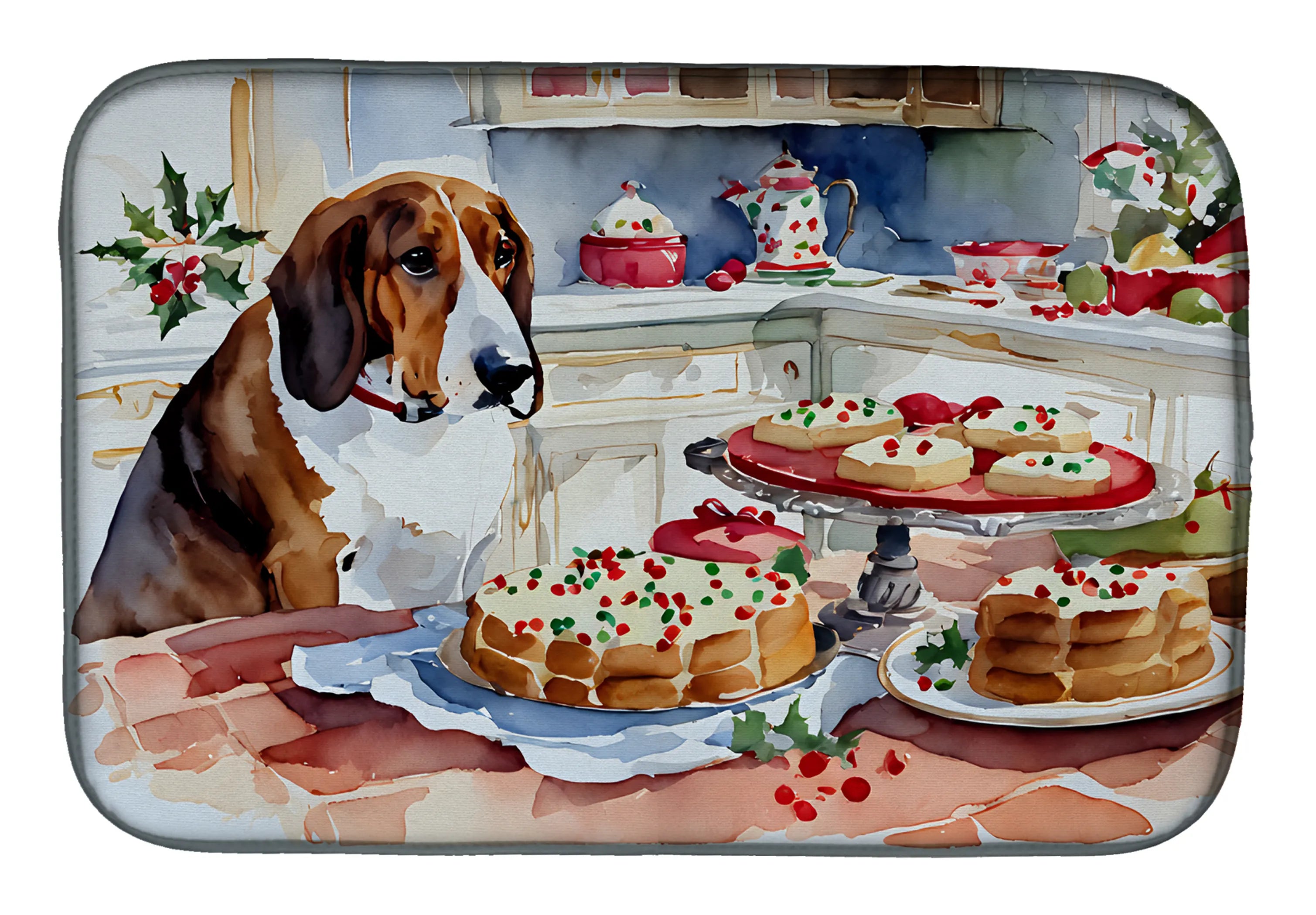 Christmas Cookies Dish Drying Mat - Size: 14  X 21" | Pack Of: 1 | Collection name: Christmas cookies