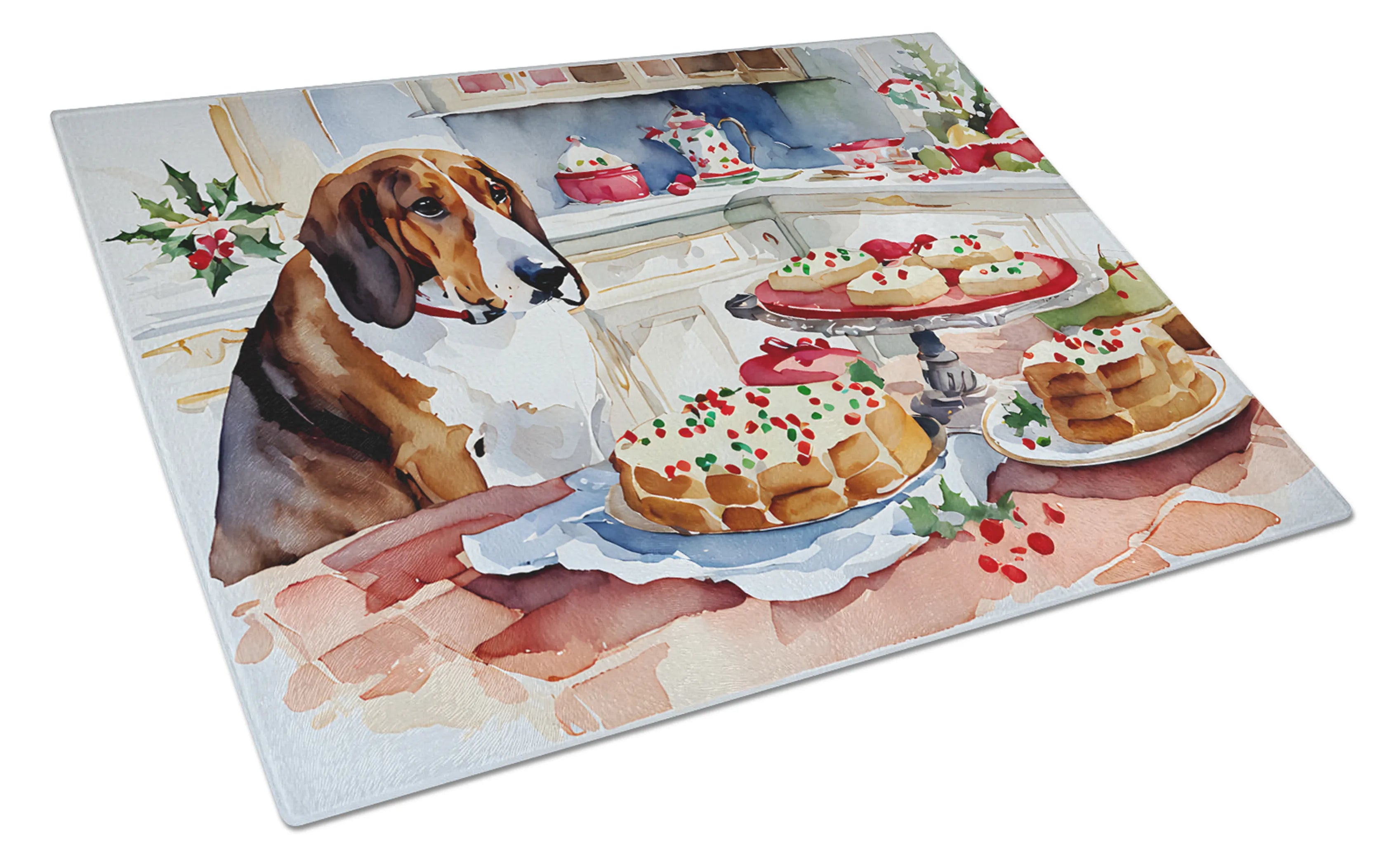 Christmas Cookies Glass Cutting Board - Size: LARGE | Pack Of: 1 | Collection name: Christmas cookies