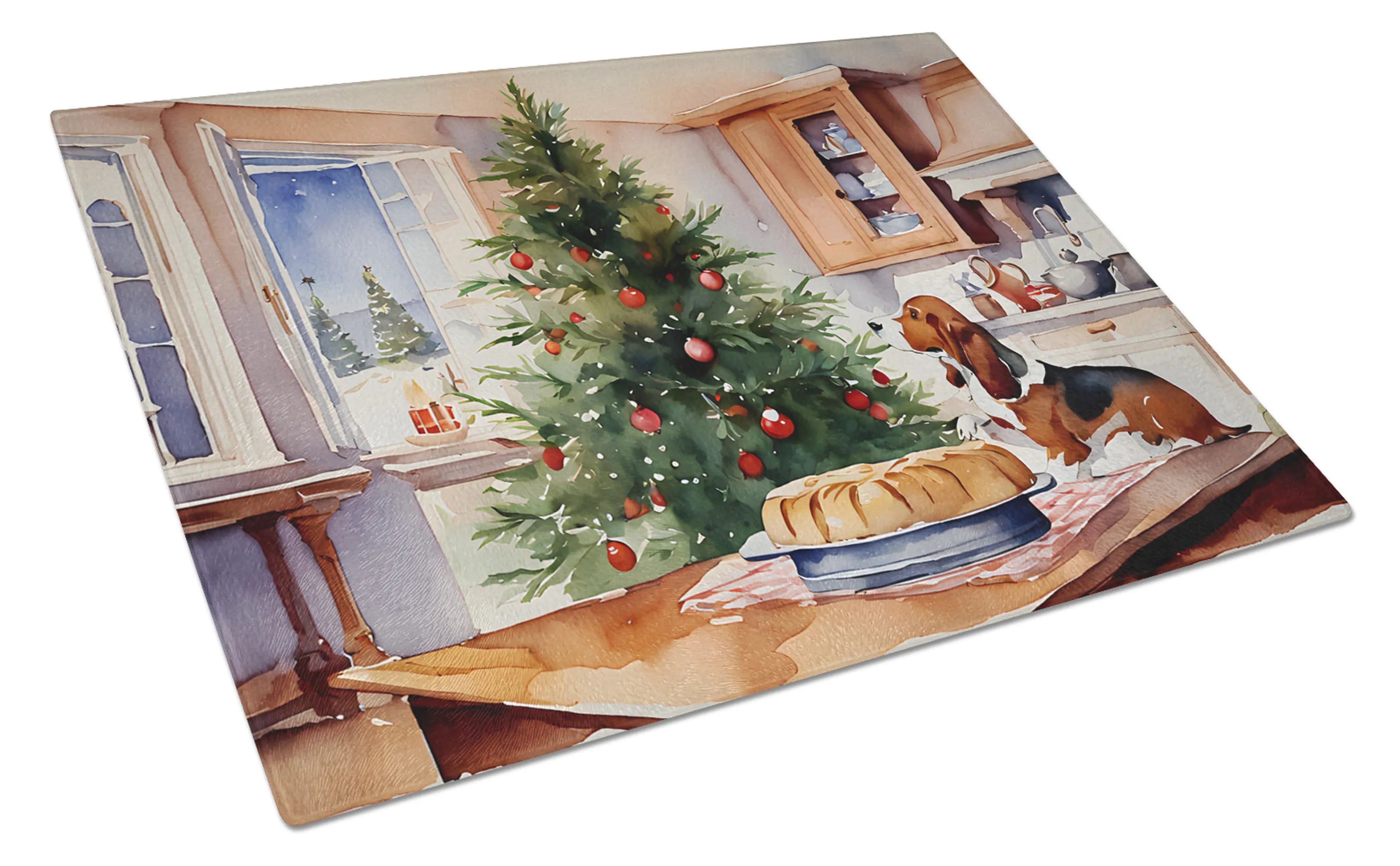 Christmas Cookies Glass Cutting Board - Size: LARGE | Pack Of: 1 | Collection name: Christmas cookies
