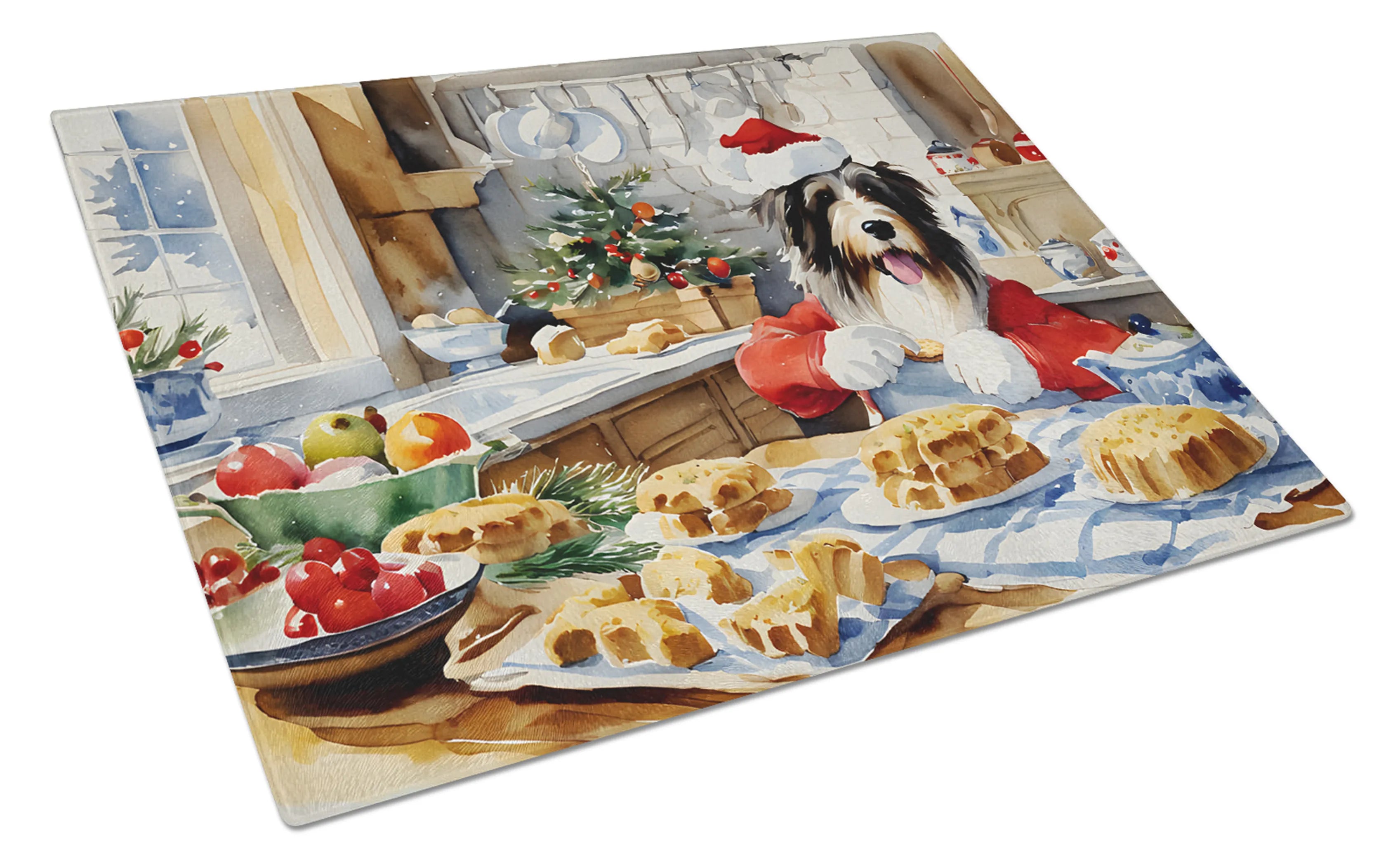 Christmas Cookies Glass Cutting Board - Size: LARGE | Pack Of: 1 | Collection name: Christmas cookies
