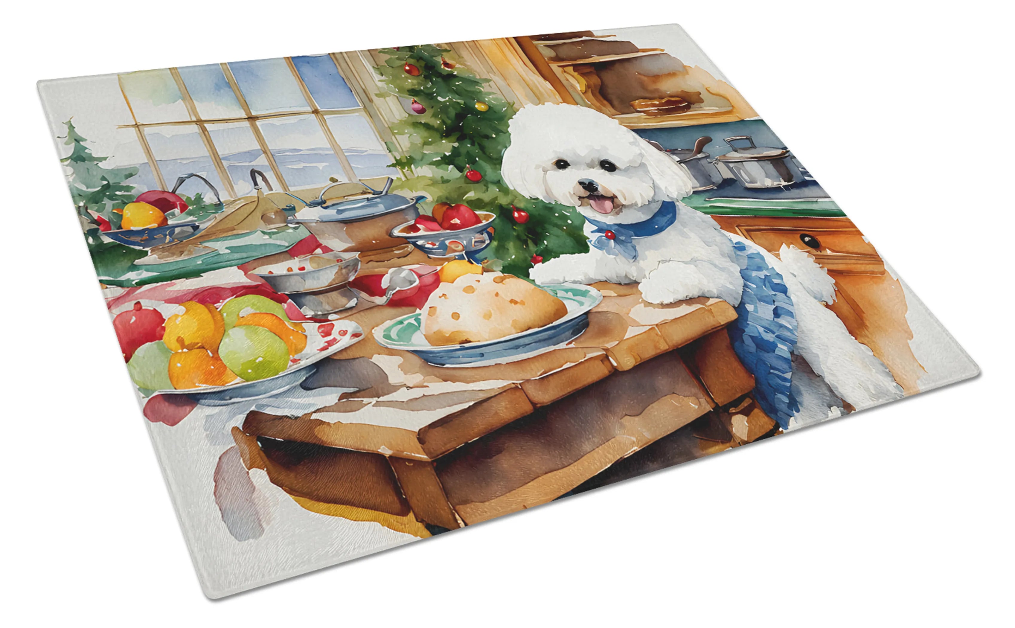 Christmas Cookies Glass Cutting Board - Size: LARGE | Pack Of: 1 | Collection name: Christmas cookies