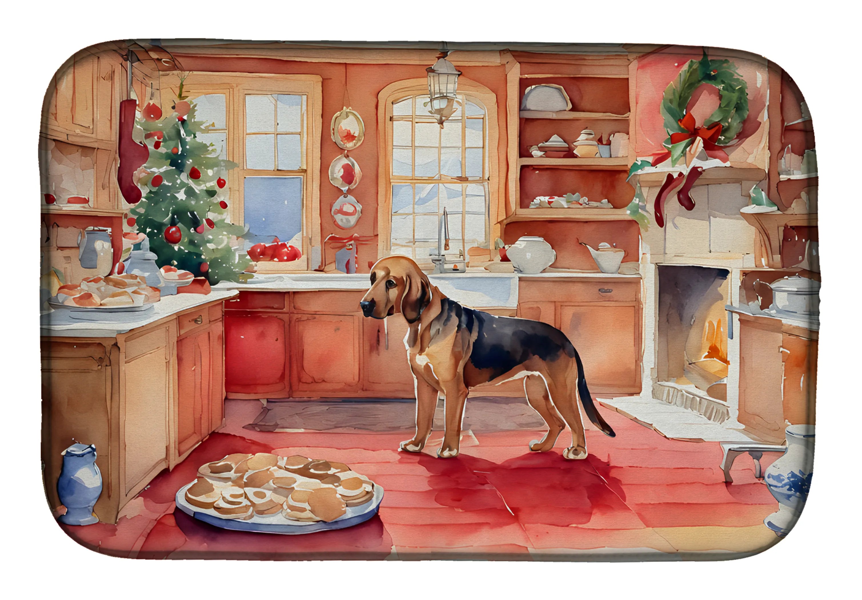 Christmas Cookies Dish Drying Mat - Size: 14  X 21" | Pack Of: 1 | Collection name: Christmas cookies