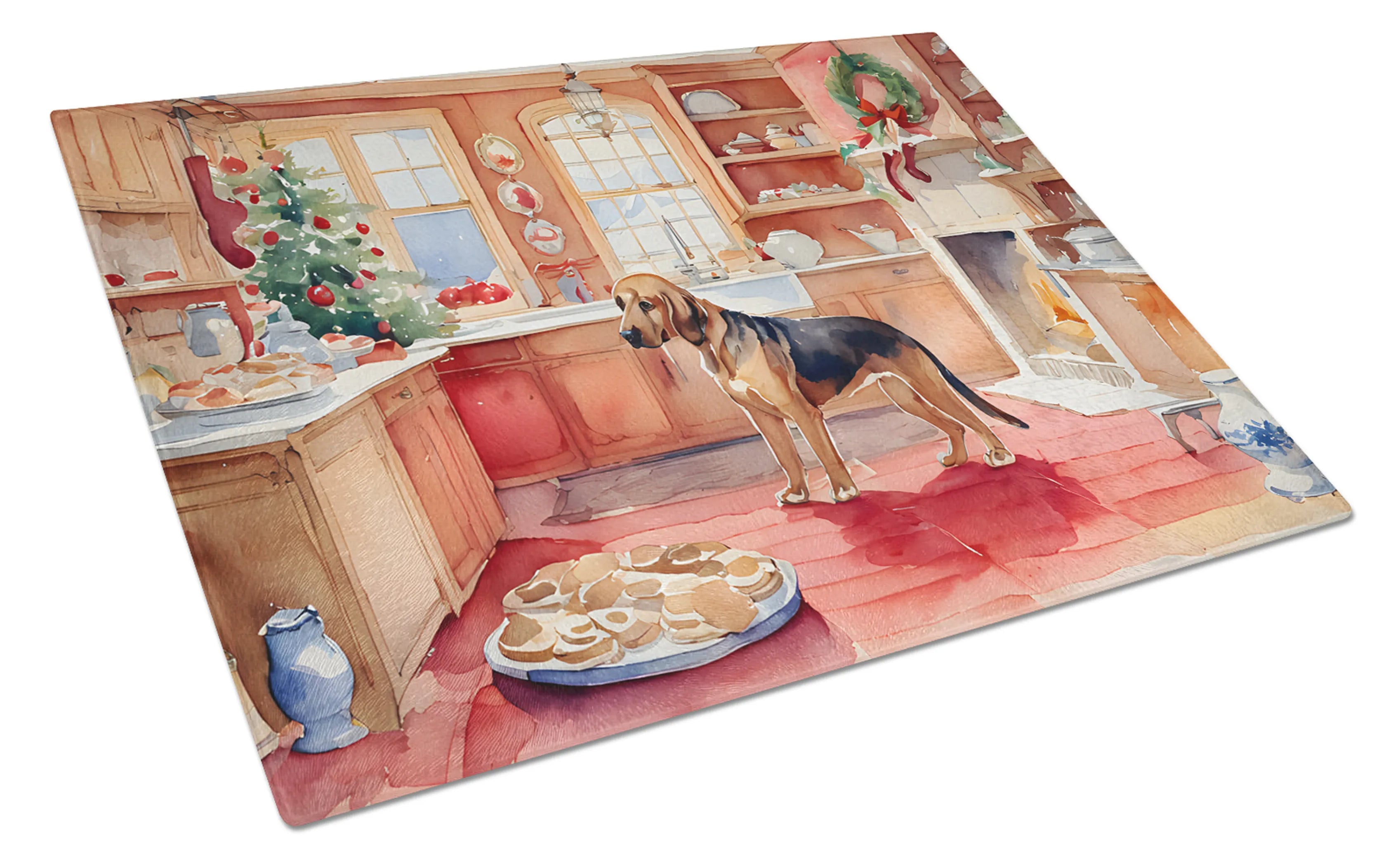 Christmas Cookies Glass Cutting Board - Size: LARGE | Pack Of: 1 | Collection name: Christmas cookies