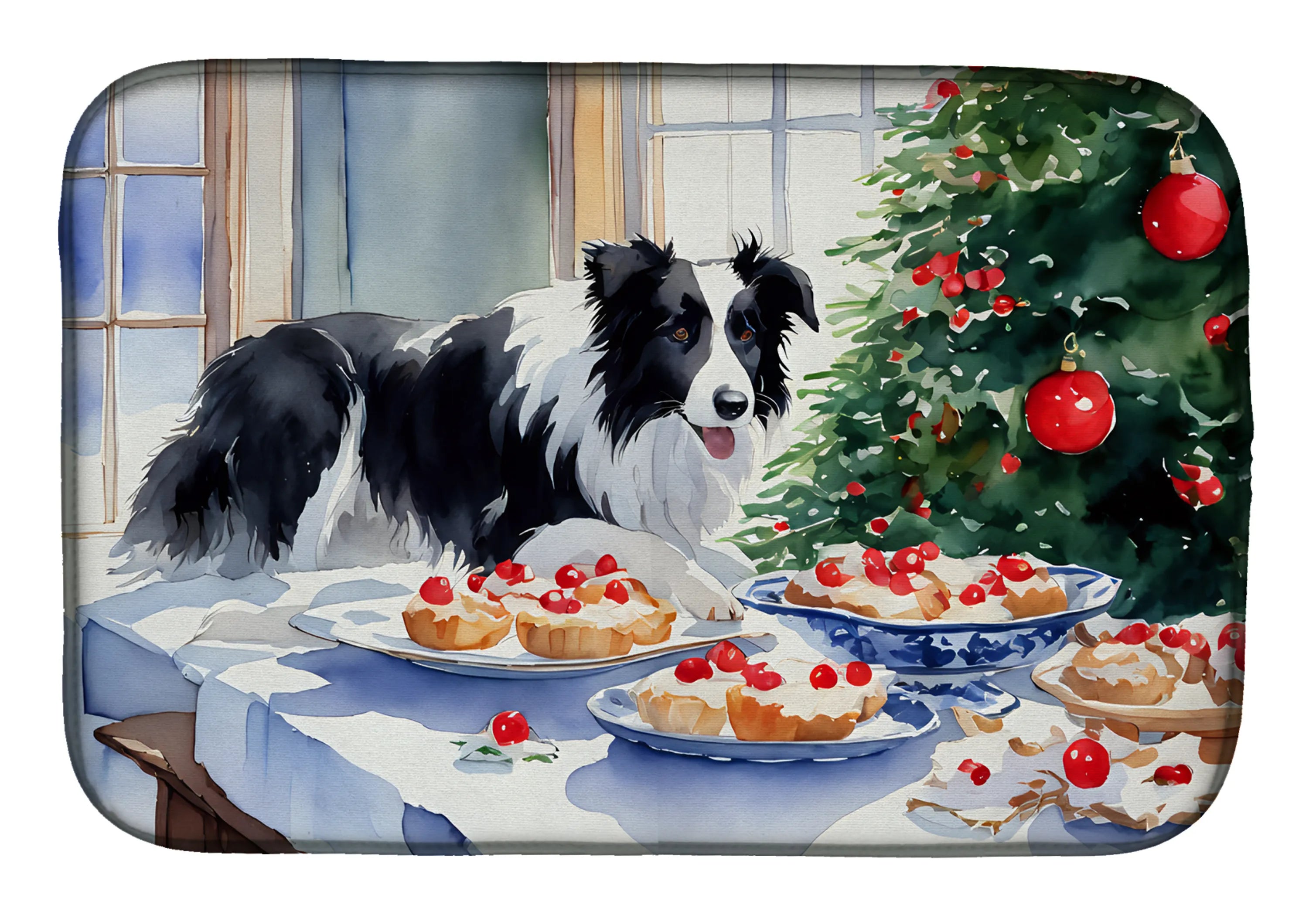 Christmas Cookies Dish Drying Mat - Size: 14  X 21" | Pack Of: 1 | Collection name: Christmas cookies