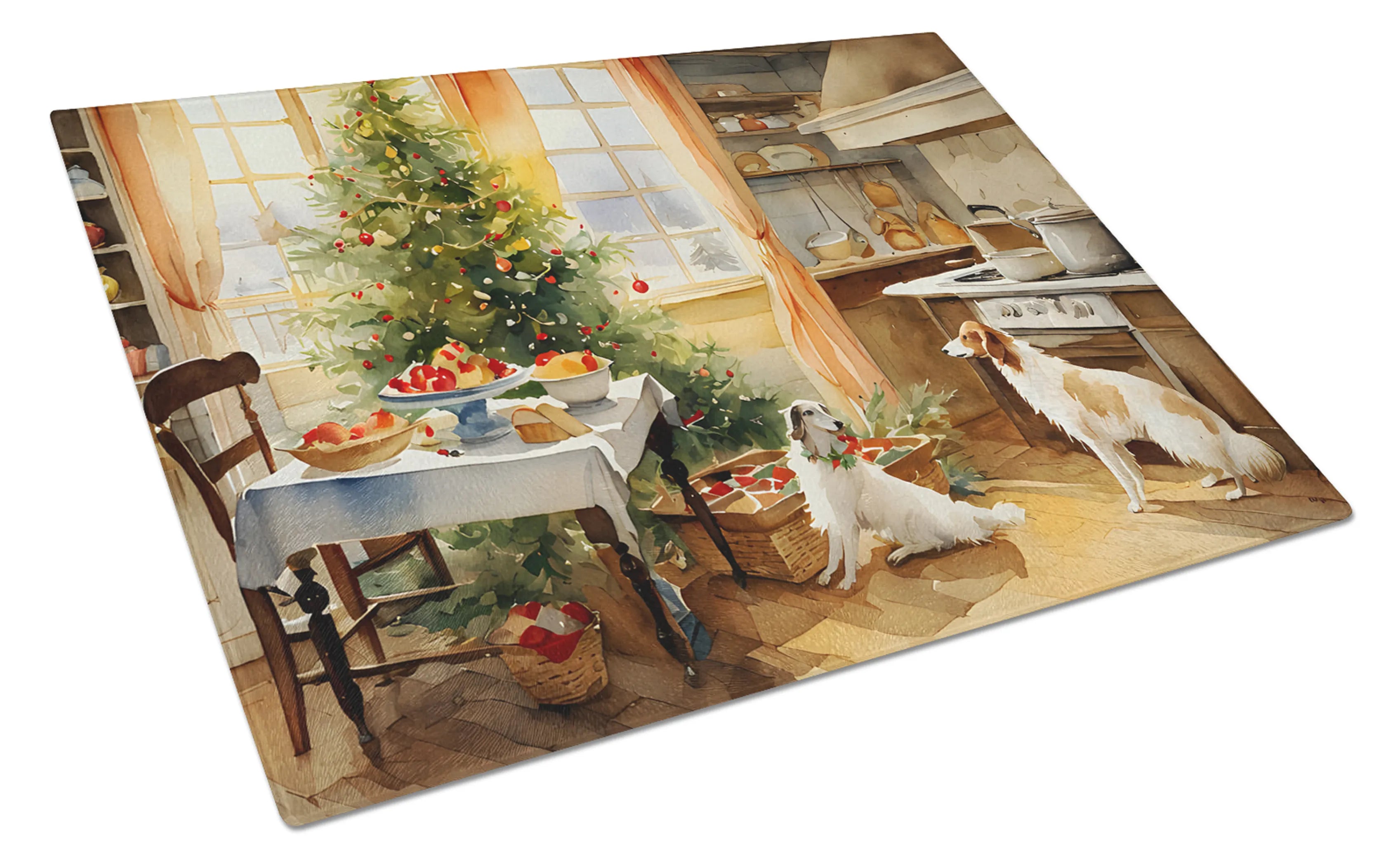 Christmas Cookies Glass Cutting Board - Size: LARGE | Pack Of: 1 | Collection name: Christmas cookies