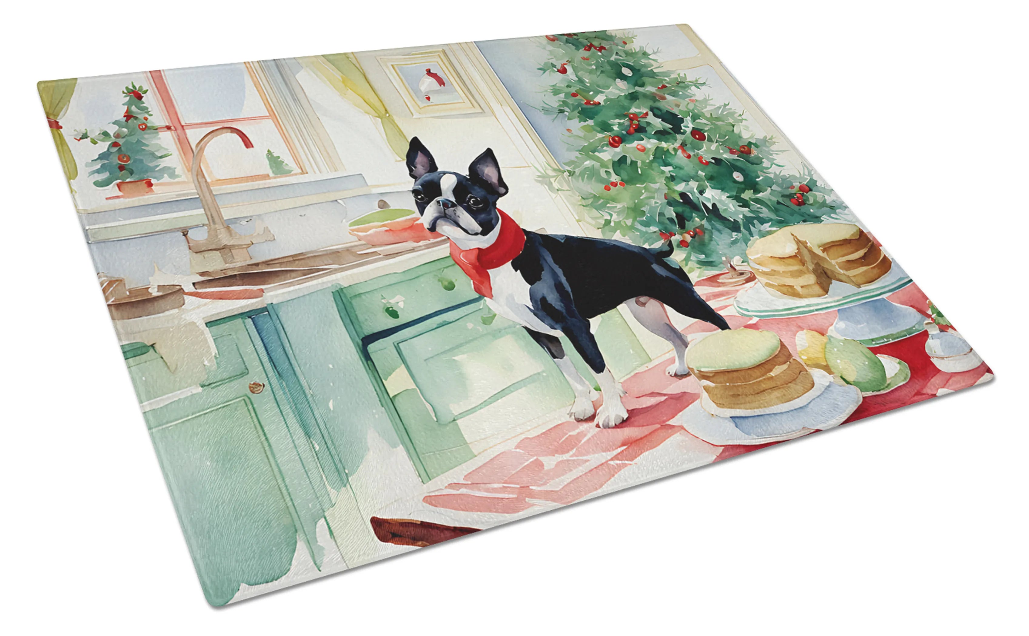Christmas Cookies Glass Cutting Board - Size: LARGE | Pack Of: 1 | Collection name: Christmas cookies