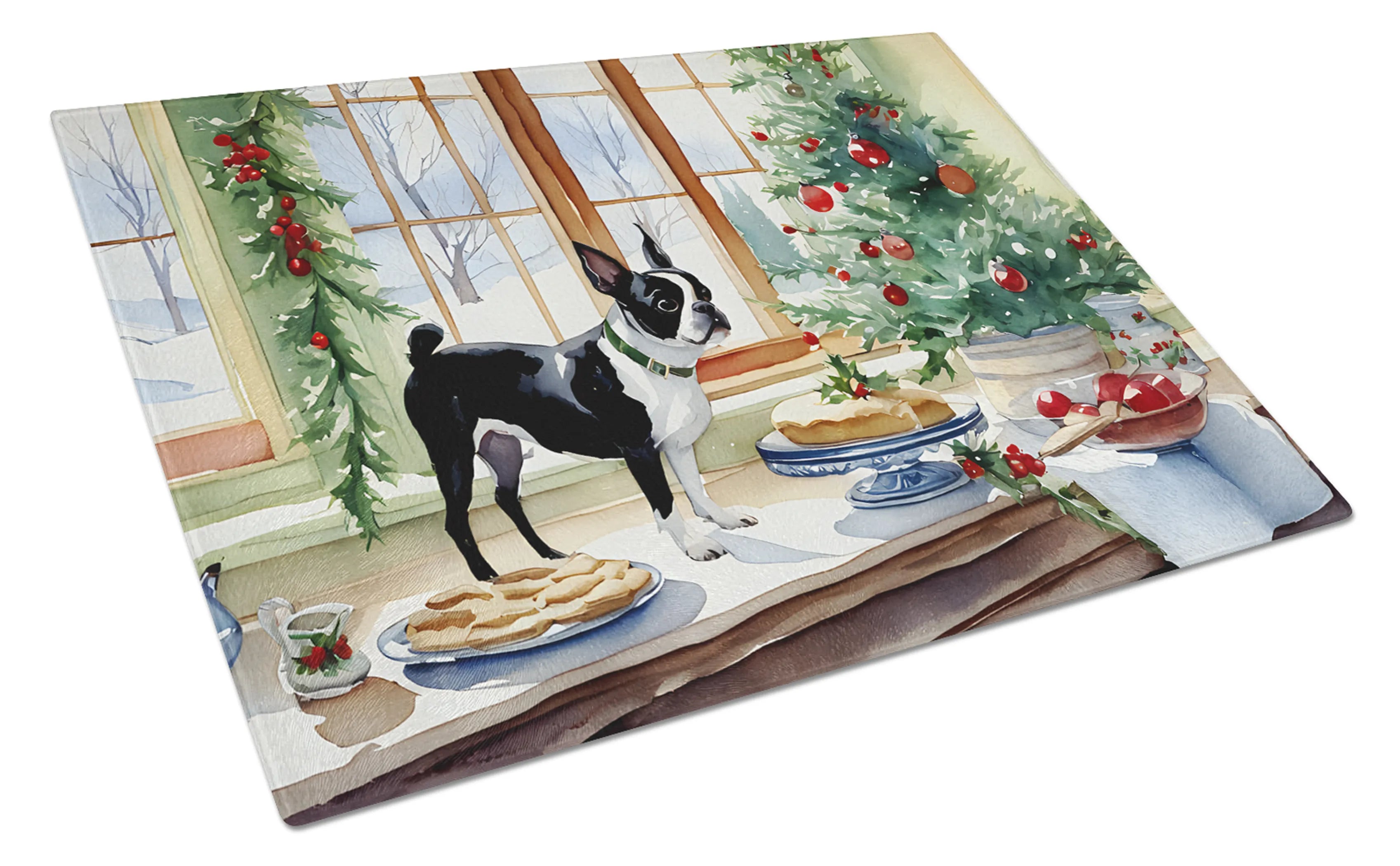Christmas Cookies Glass Cutting Board - Size: LARGE | Pack Of: 1 | Collection name: Christmas cookies