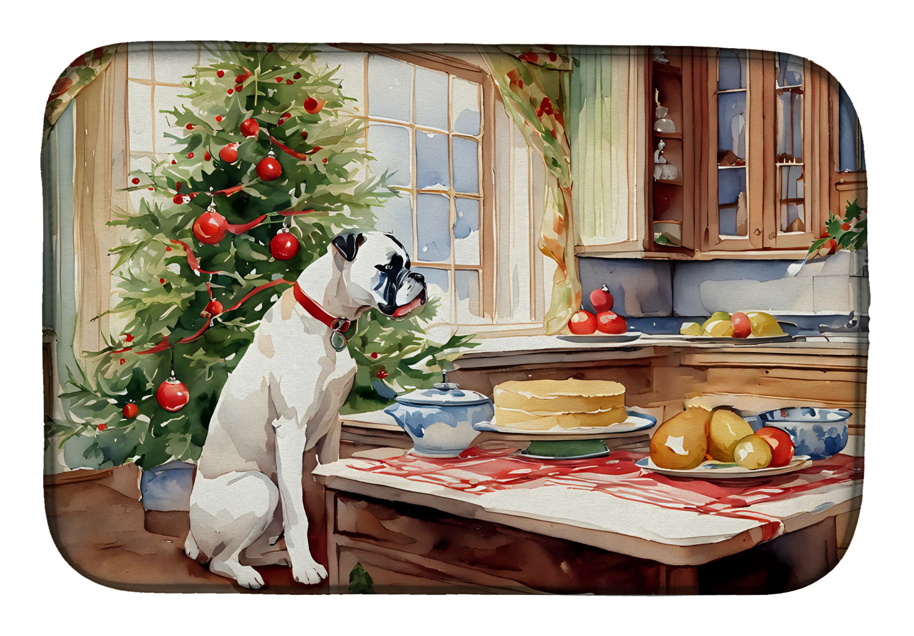Christmas Cookies Dish Drying Mat - Size: 14  X 21" | Pack Of: 1 | Collection name: Christmas cookies