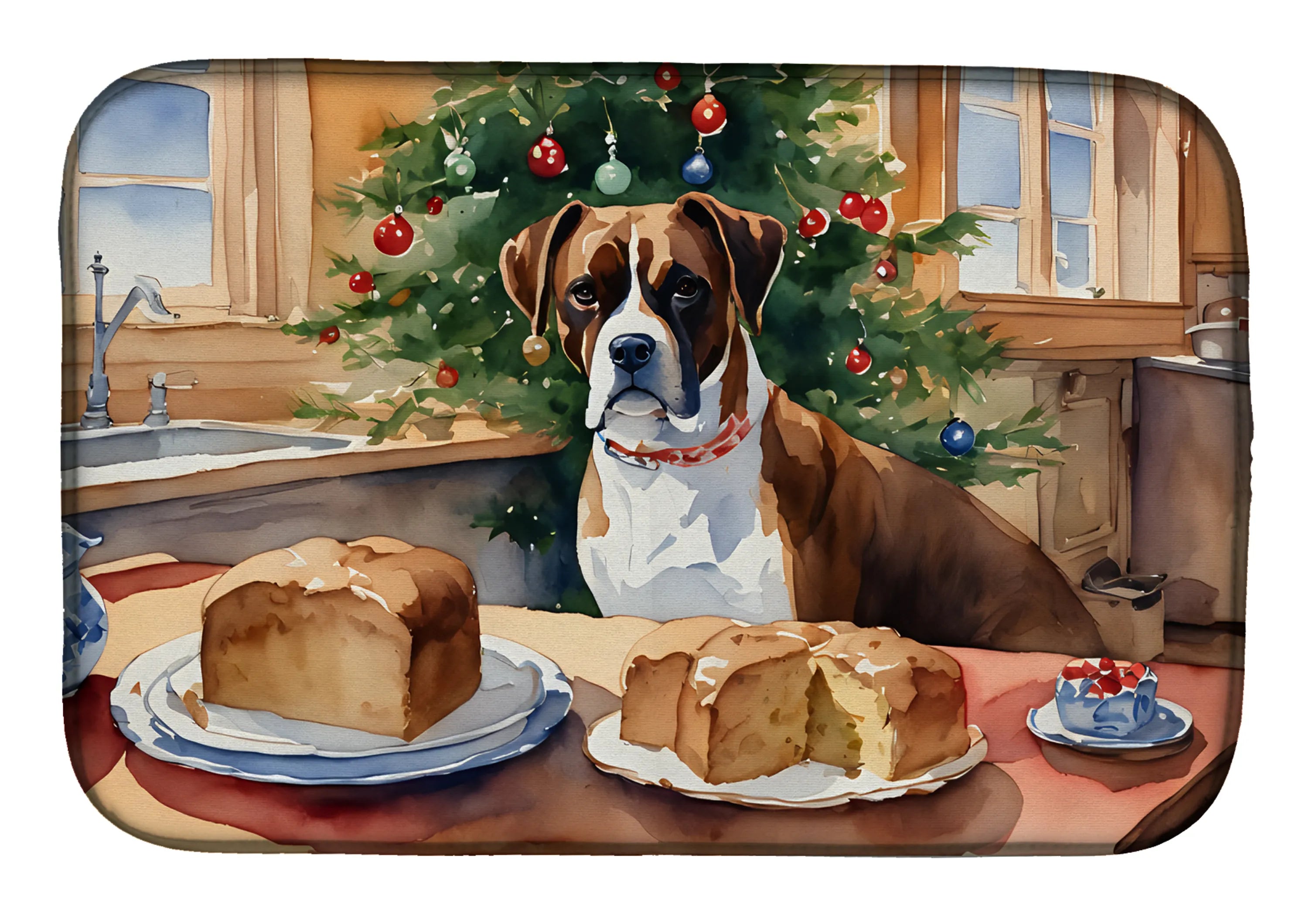 Christmas Cookies Dish Drying Mat - Size: 14  X 21" | Pack Of: 1 | Collection name: Christmas cookies