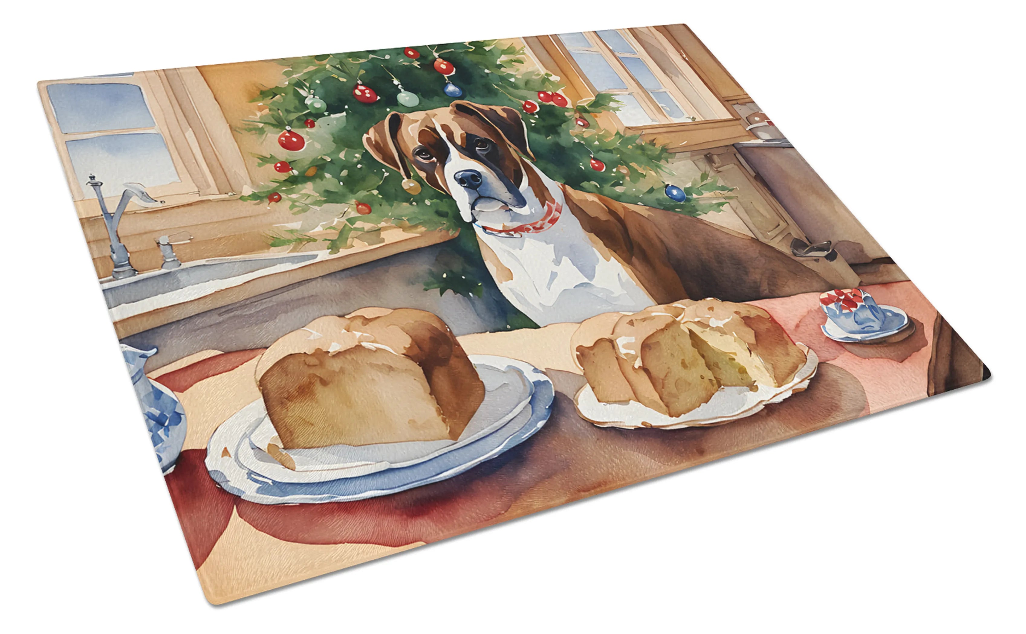 Christmas Cookies Glass Cutting Board - Size: LARGE | Pack Of: 1 | Collection name: Christmas cookies