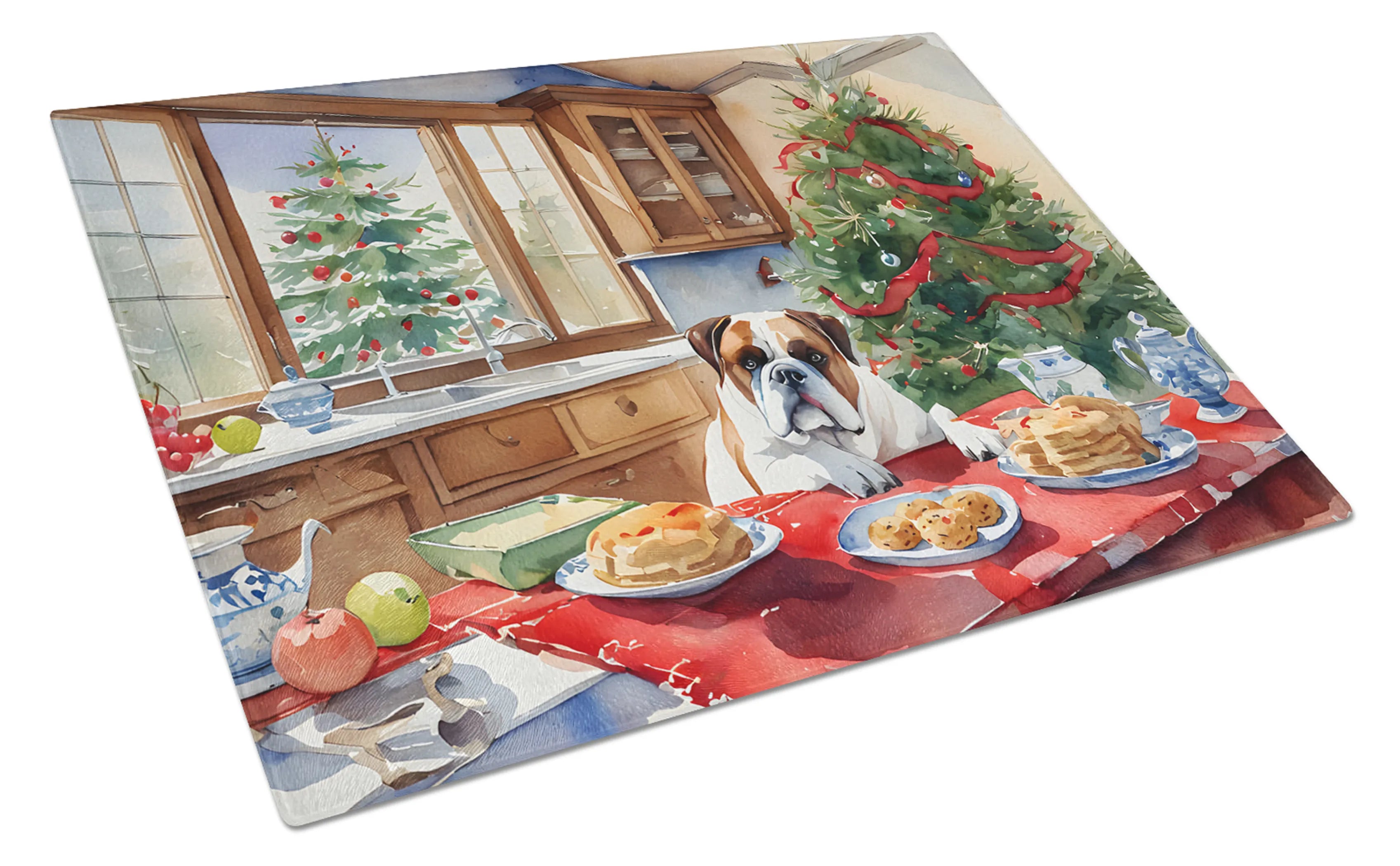 Christmas Cookies Glass Cutting Board - Size: LARGE | Pack Of: 1 | Collection name: Christmas cookies