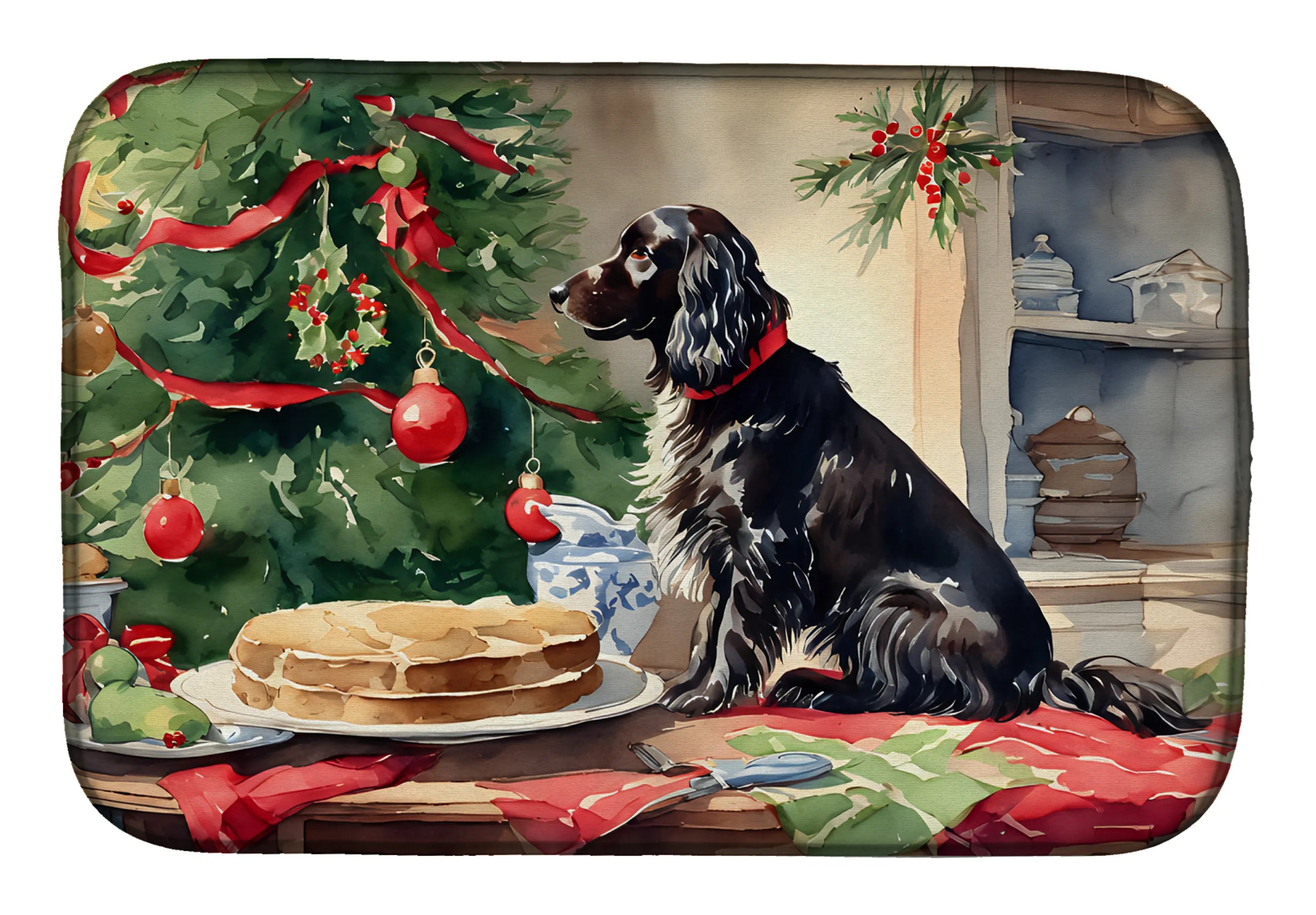 Christmas Cookies Dish Drying Mat - Size: 14  X 21" | Pack Of: 1 | Collection name: Christmas cookies