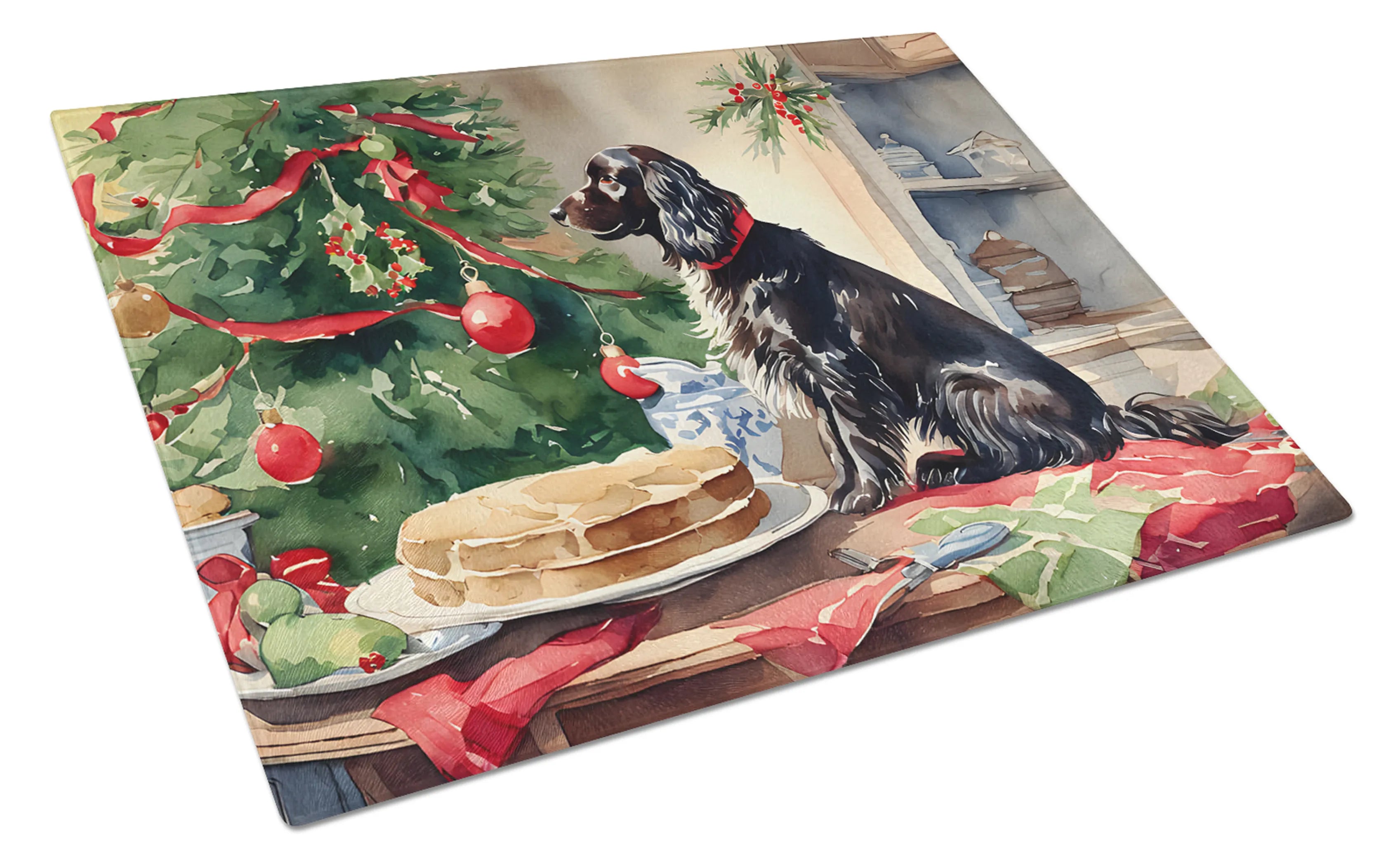 Christmas Cookies Glass Cutting Board - Size: LARGE | Pack Of: 1 | Collection name: Christmas cookies