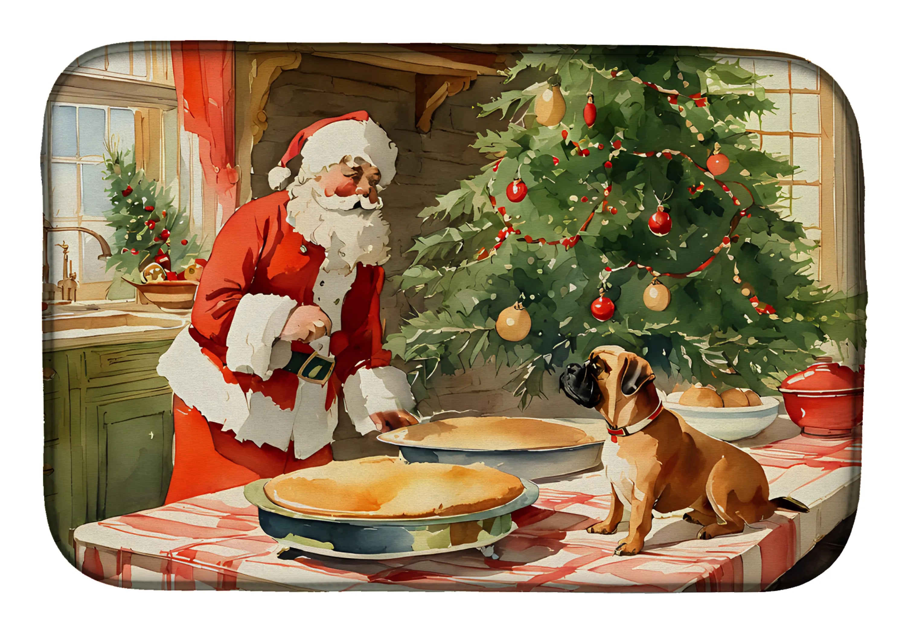 Christmas Cookies Dish Drying Mat - Size: 14  X 21" | Pack Of: 1 | Collection name: Christmas cookies