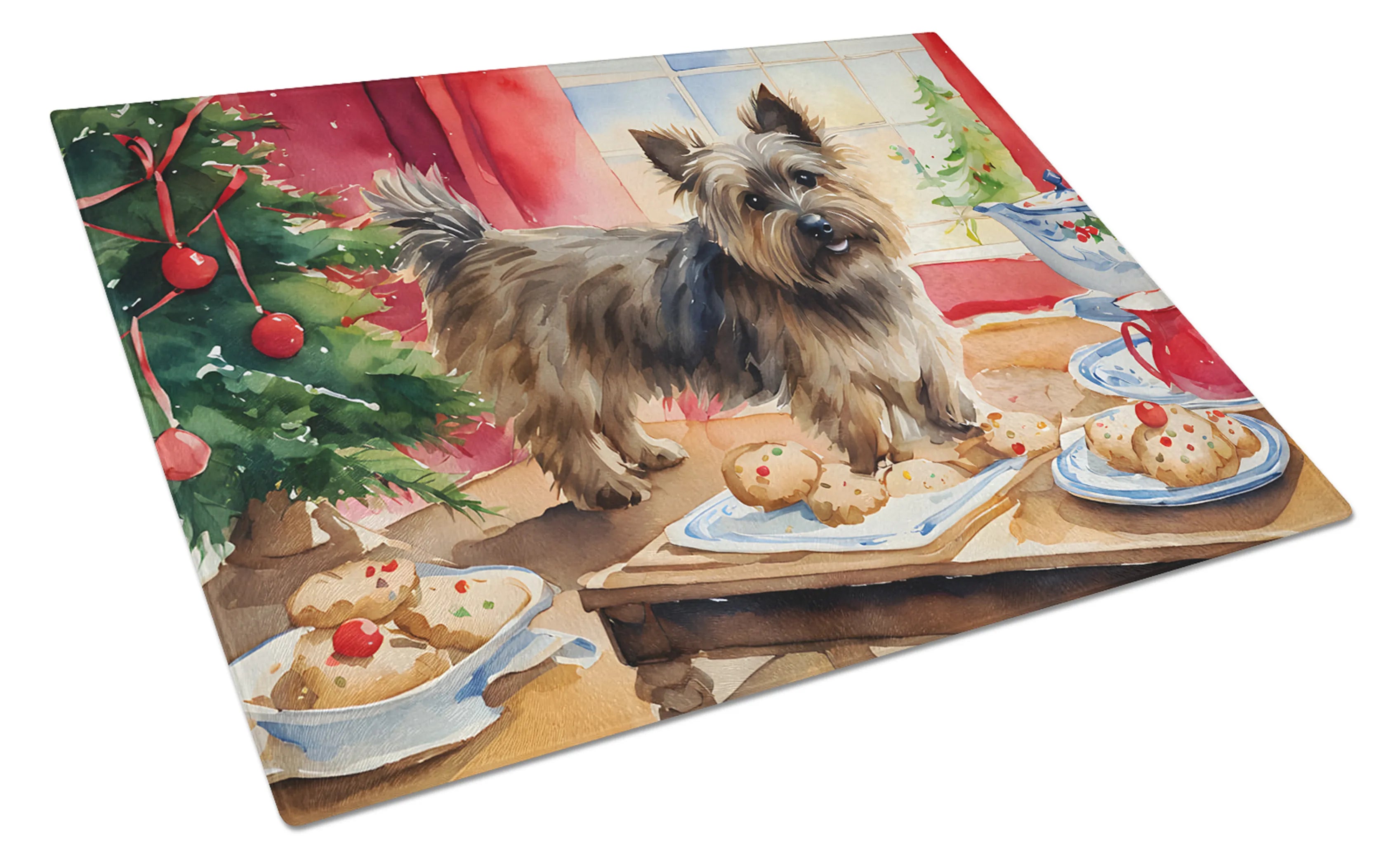 Christmas Cookies Glass Cutting Board - Size: LARGE | Pack Of: 1 | Collection name: Christmas cookies