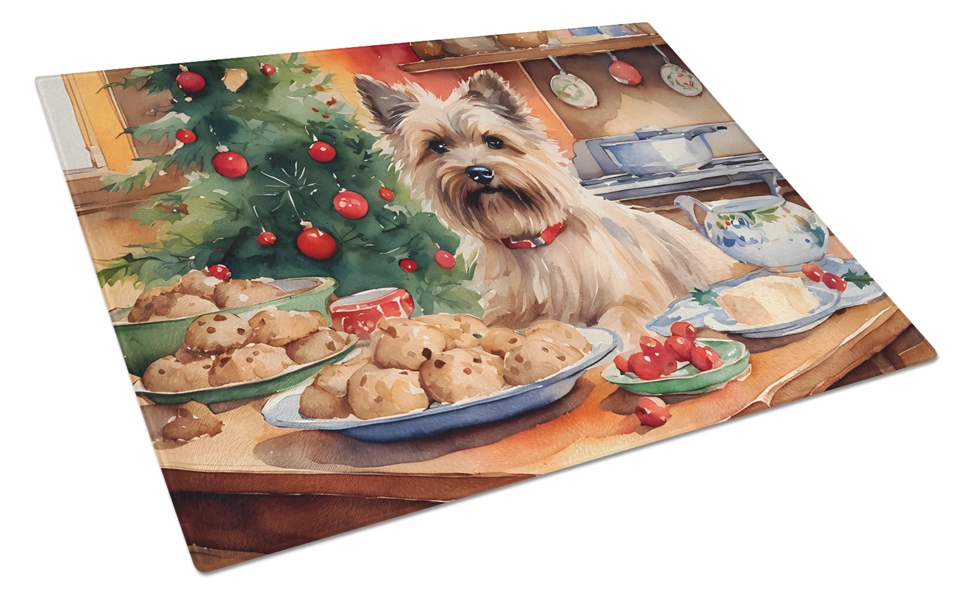 Christmas Cookies Glass Cutting Board - Size: LARGE | Pack Of: 1 | Collection name: Christmas cookies