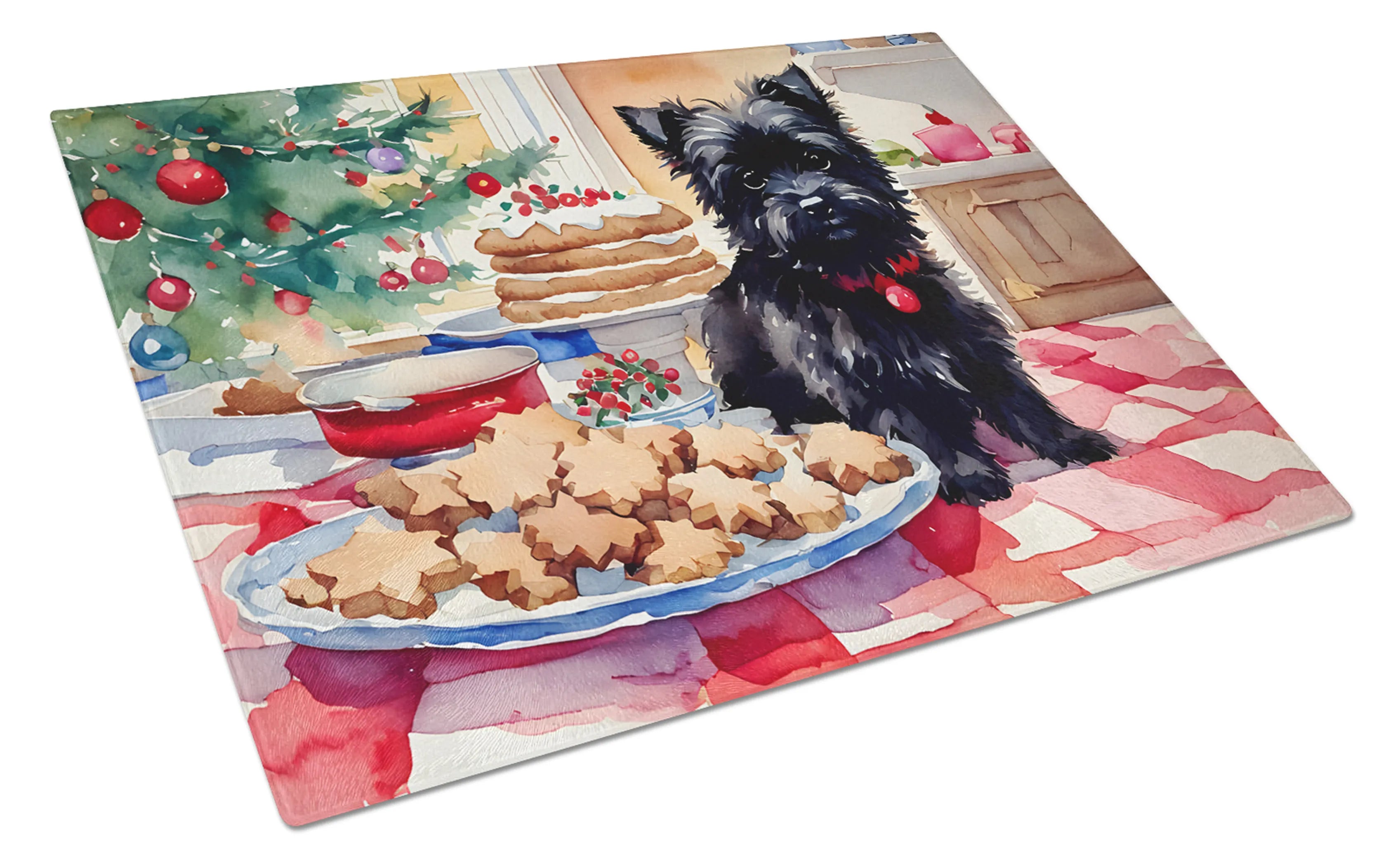 Christmas Cookies Glass Cutting Board - Size: LARGE | Pack Of: 1 | Collection name: Christmas cookies