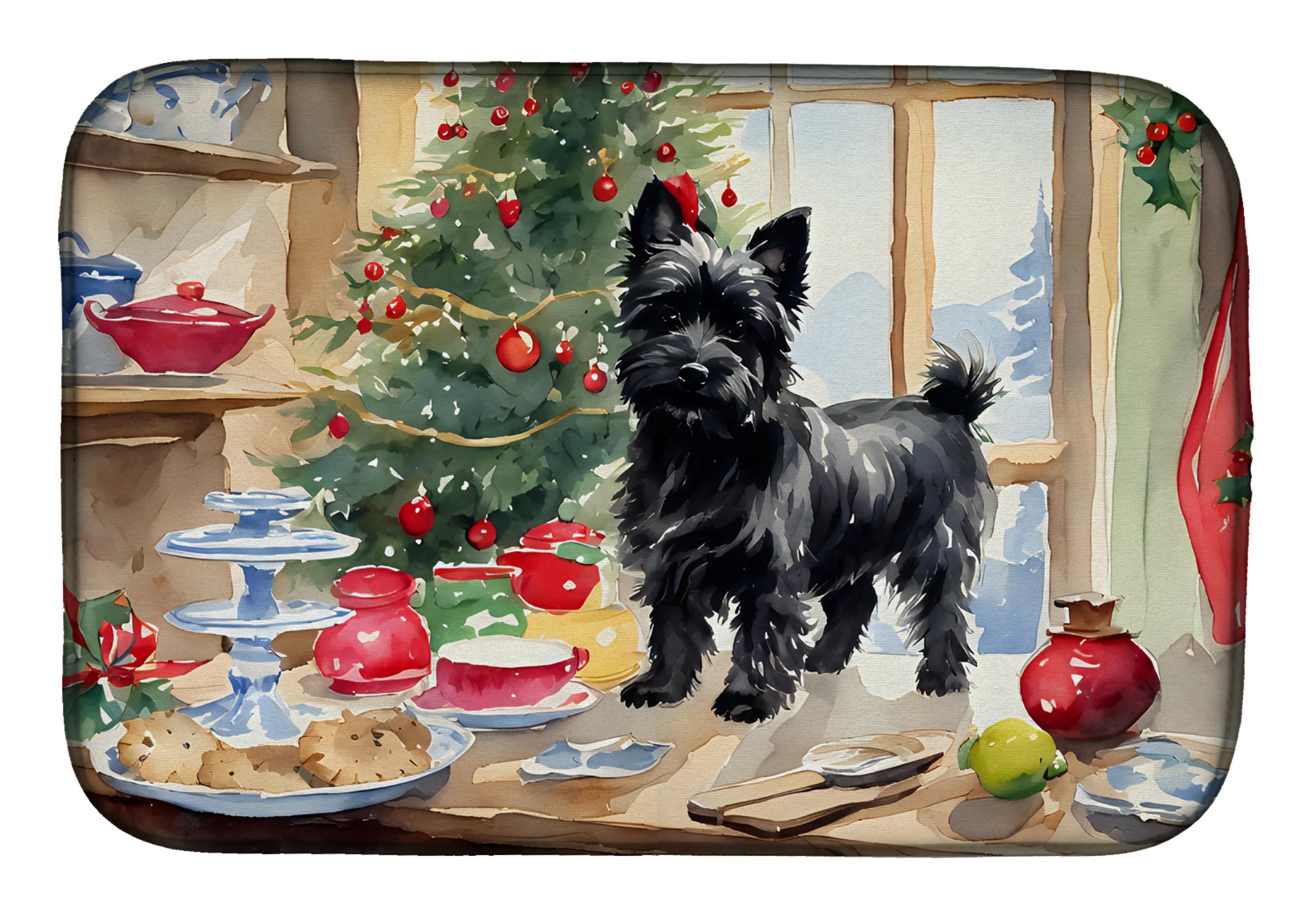 Christmas Cookies Dish Drying Mat - Size: 14  X 21" | Pack Of: 1 | Collection name: Christmas cookies