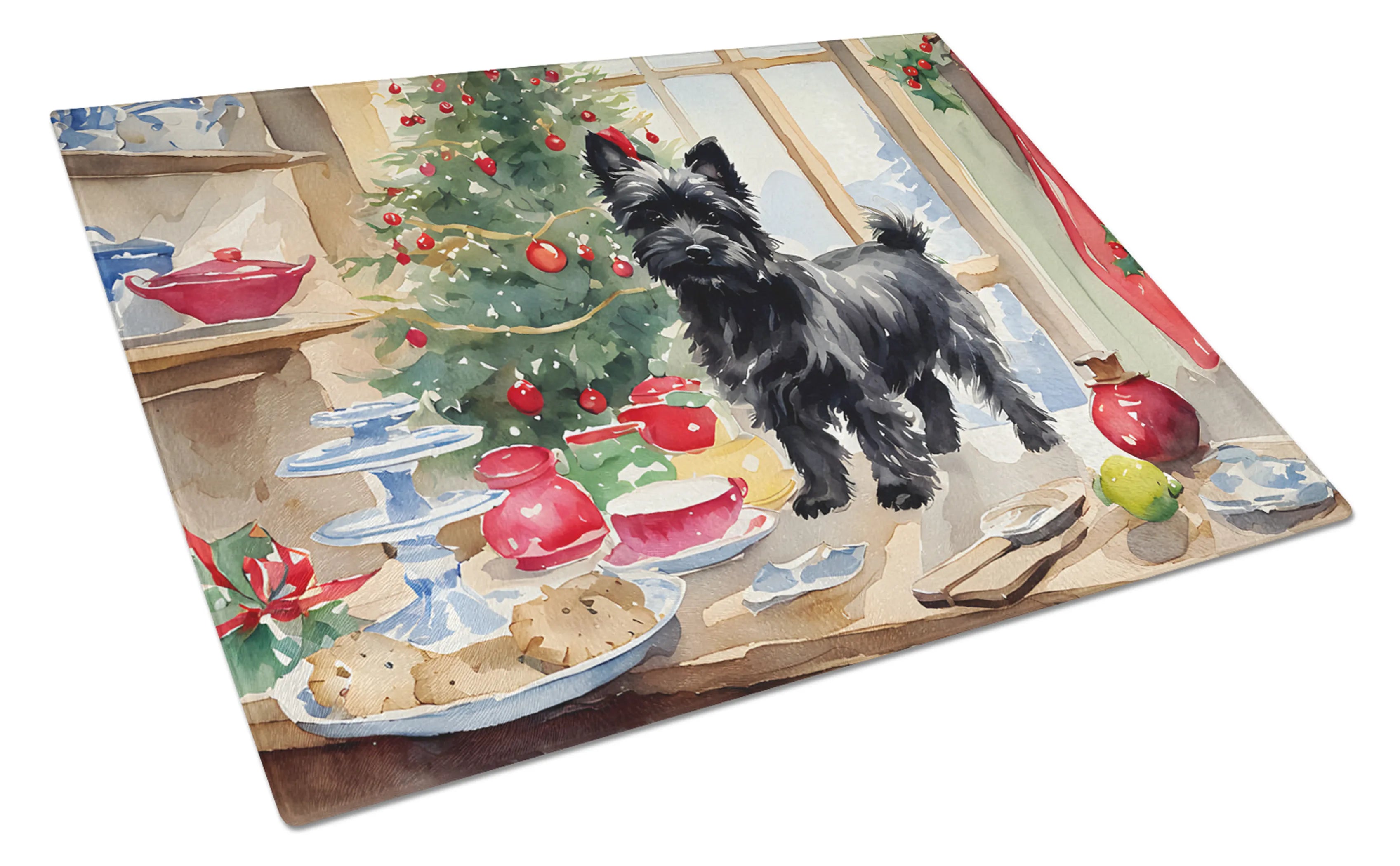 Christmas Cookies Glass Cutting Board - Size: LARGE | Pack Of: 1 | Collection name: Christmas cookies