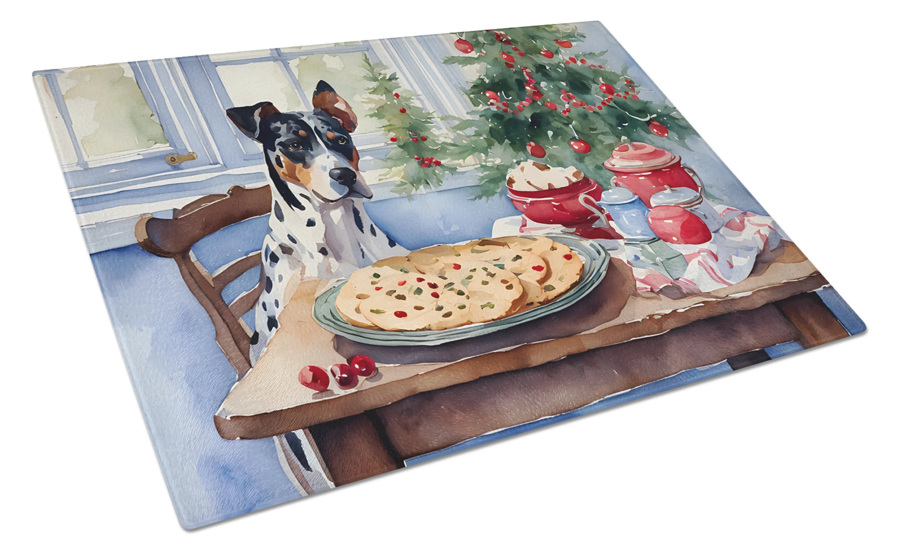 Christmas Cookies Glass Cutting Board - Size: LARGE | Pack Of: 1 | Collection name: Christmas cookies