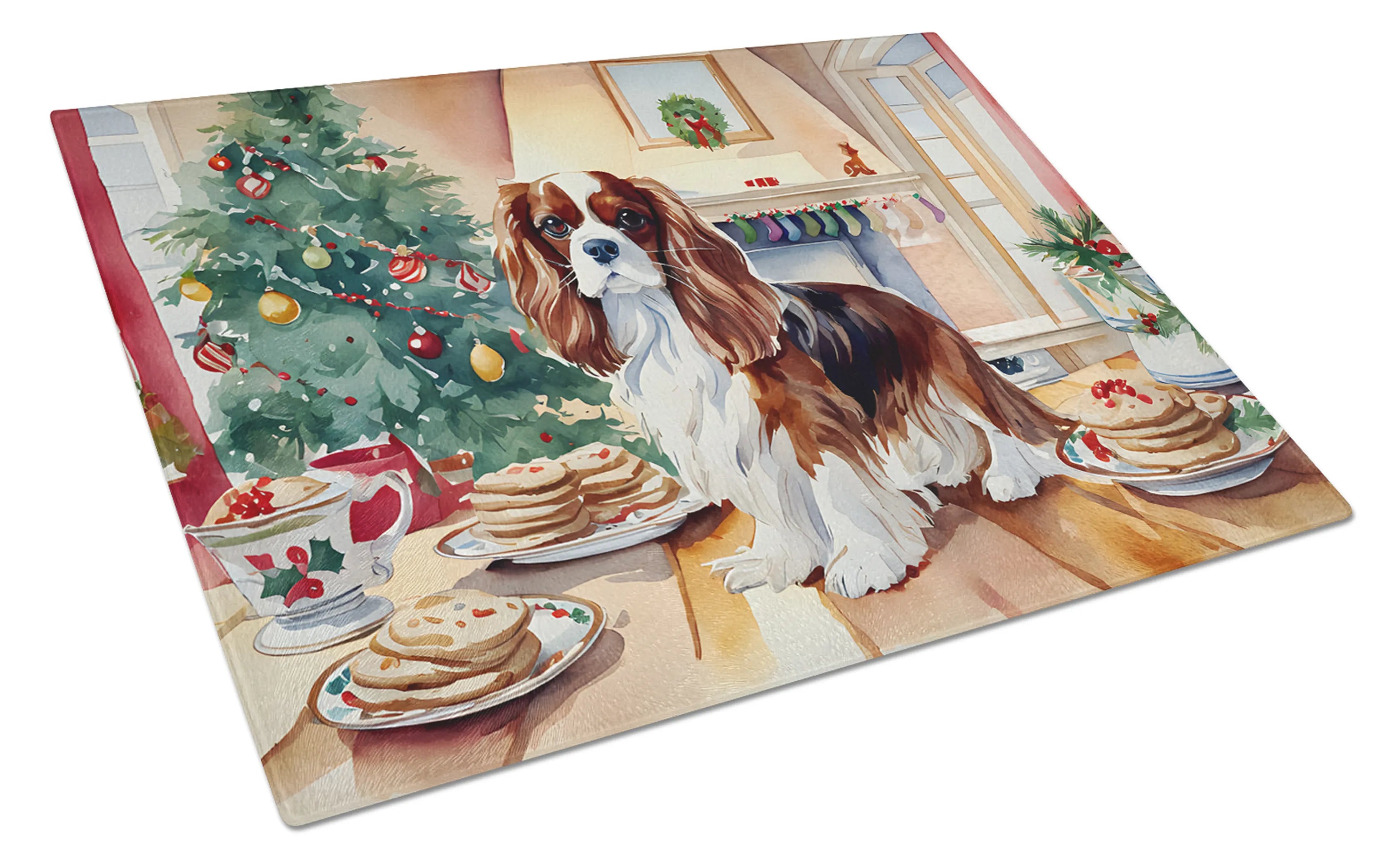 Christmas Cookies Glass Cutting Board - Size: LARGE | Pack Of: 1 | Collection name: Christmas cookies