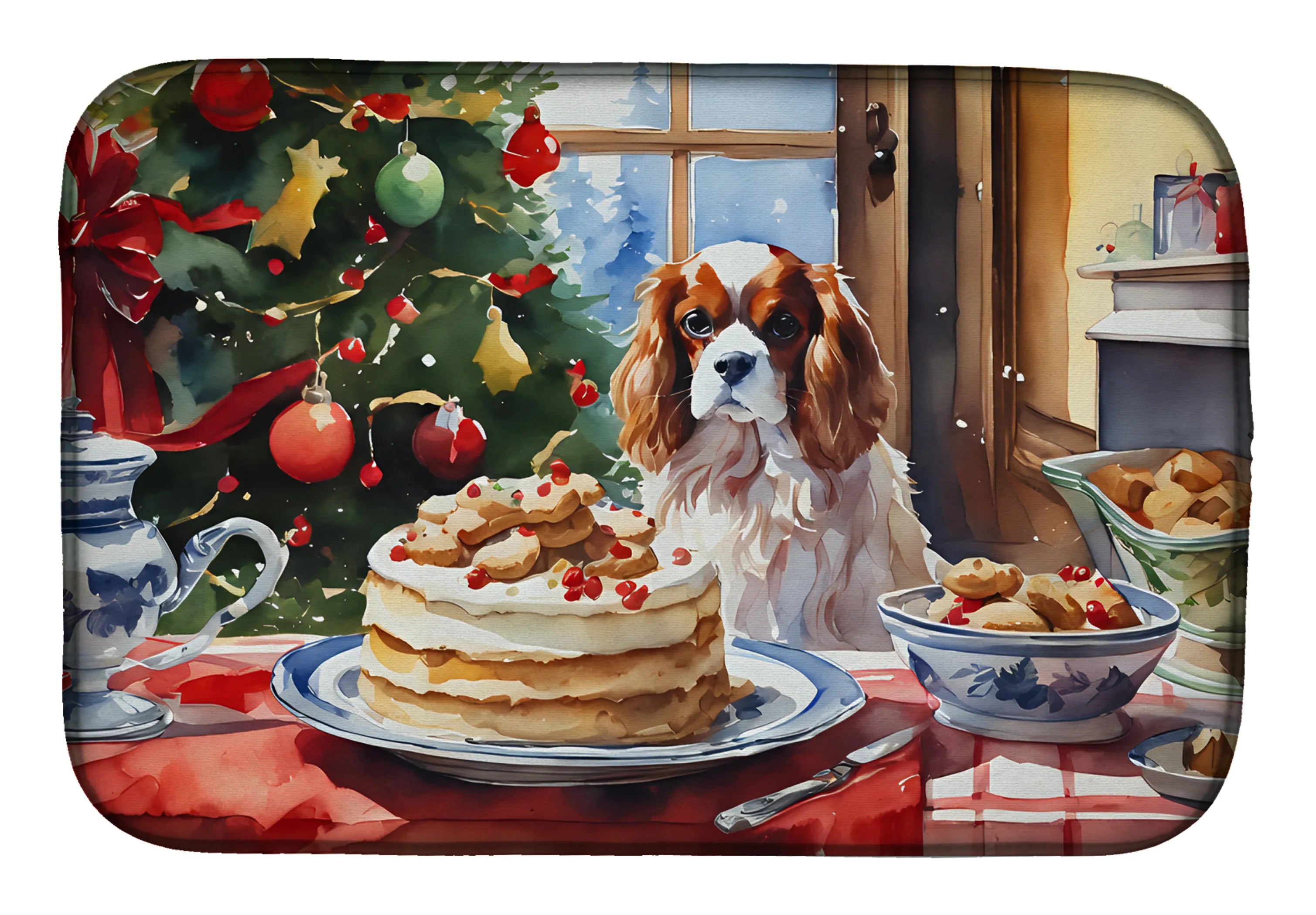 Christmas Cookies Dish Drying Mat - Size: 14  X 21" | Pack Of: 1 | Collection name: Christmas cookies