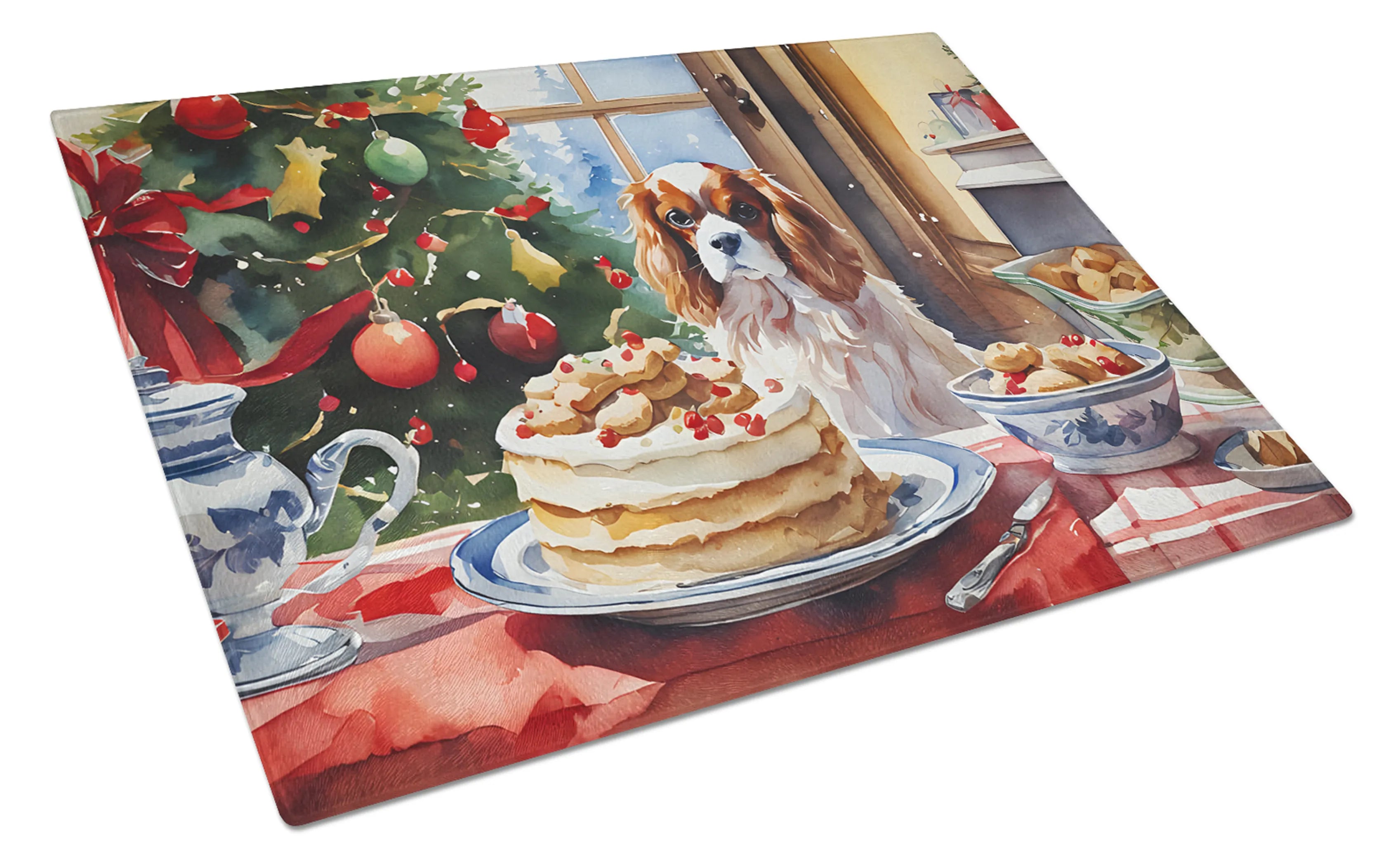 Christmas Cookies Glass Cutting Board - Size: LARGE | Pack Of: 1 | Collection name: Christmas cookies