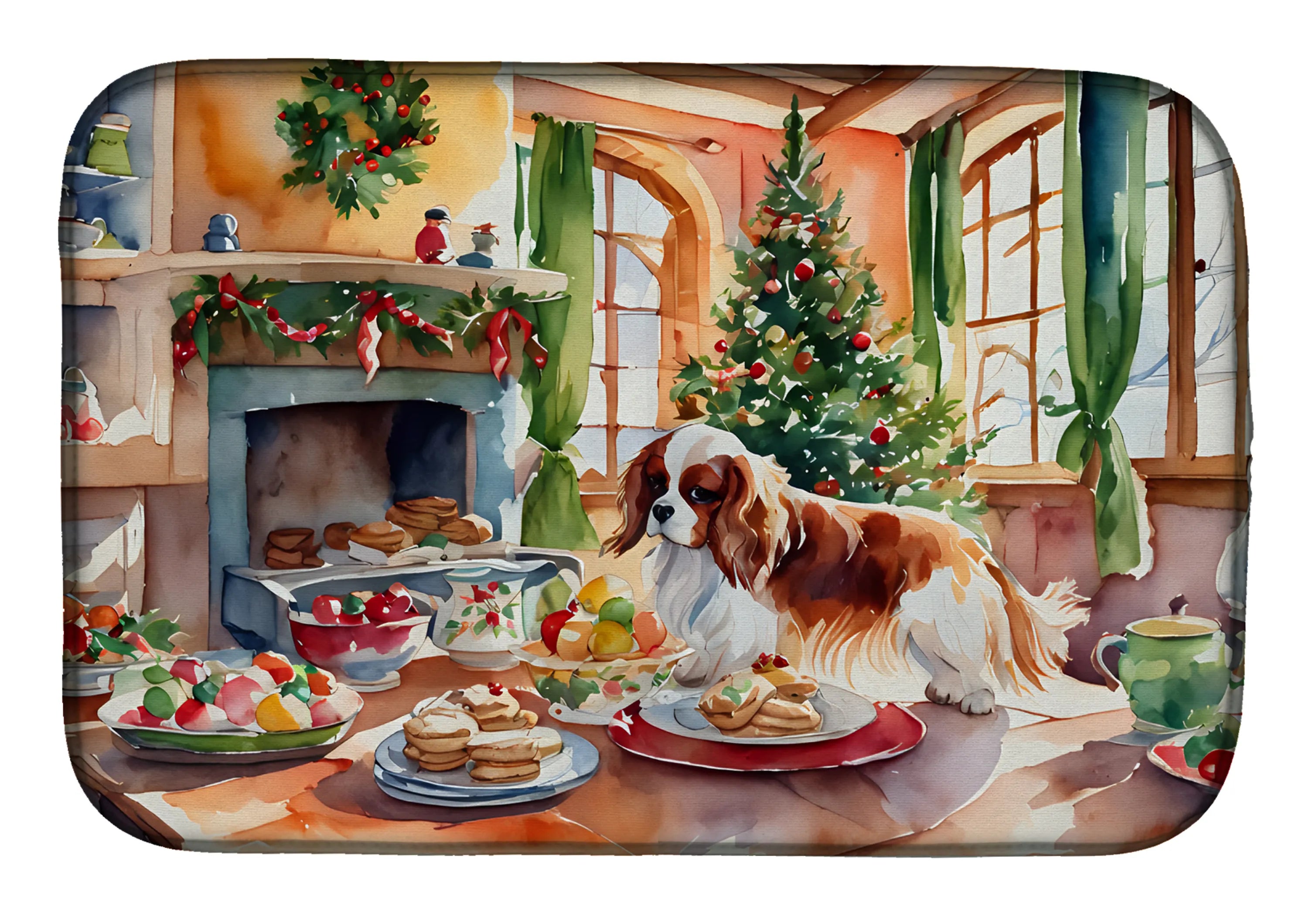 Christmas Cookies Dish Drying Mat - Size: 14  X 21" | Pack Of: 1 | Collection name: Christmas cookies