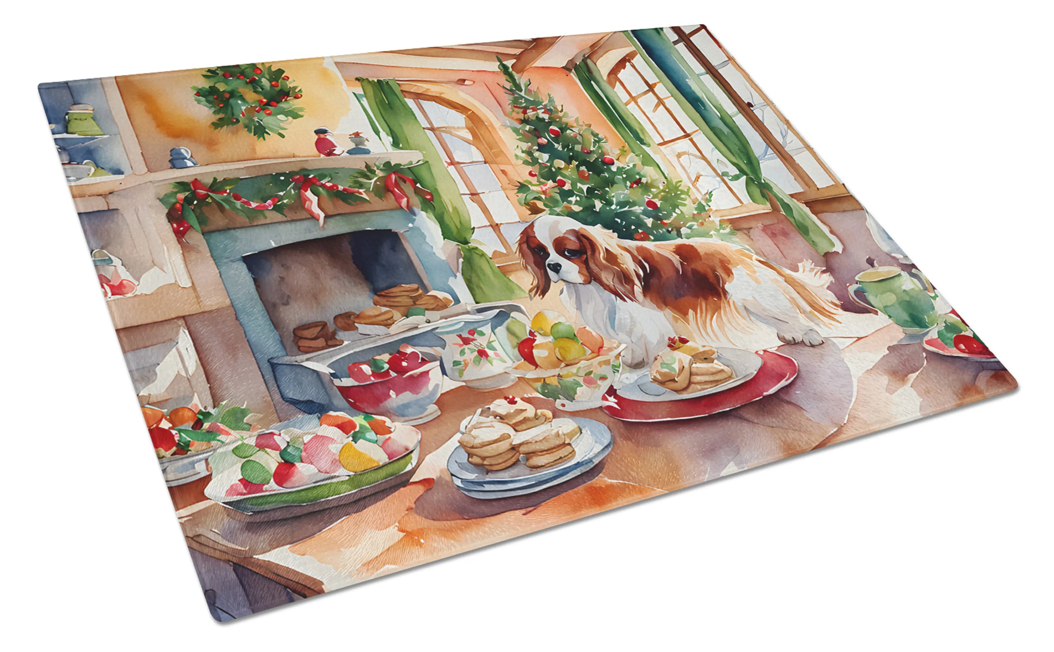 Christmas Cookies Glass Cutting Board - Size: LARGE | Pack Of: 1 | Collection name: Christmas cookies