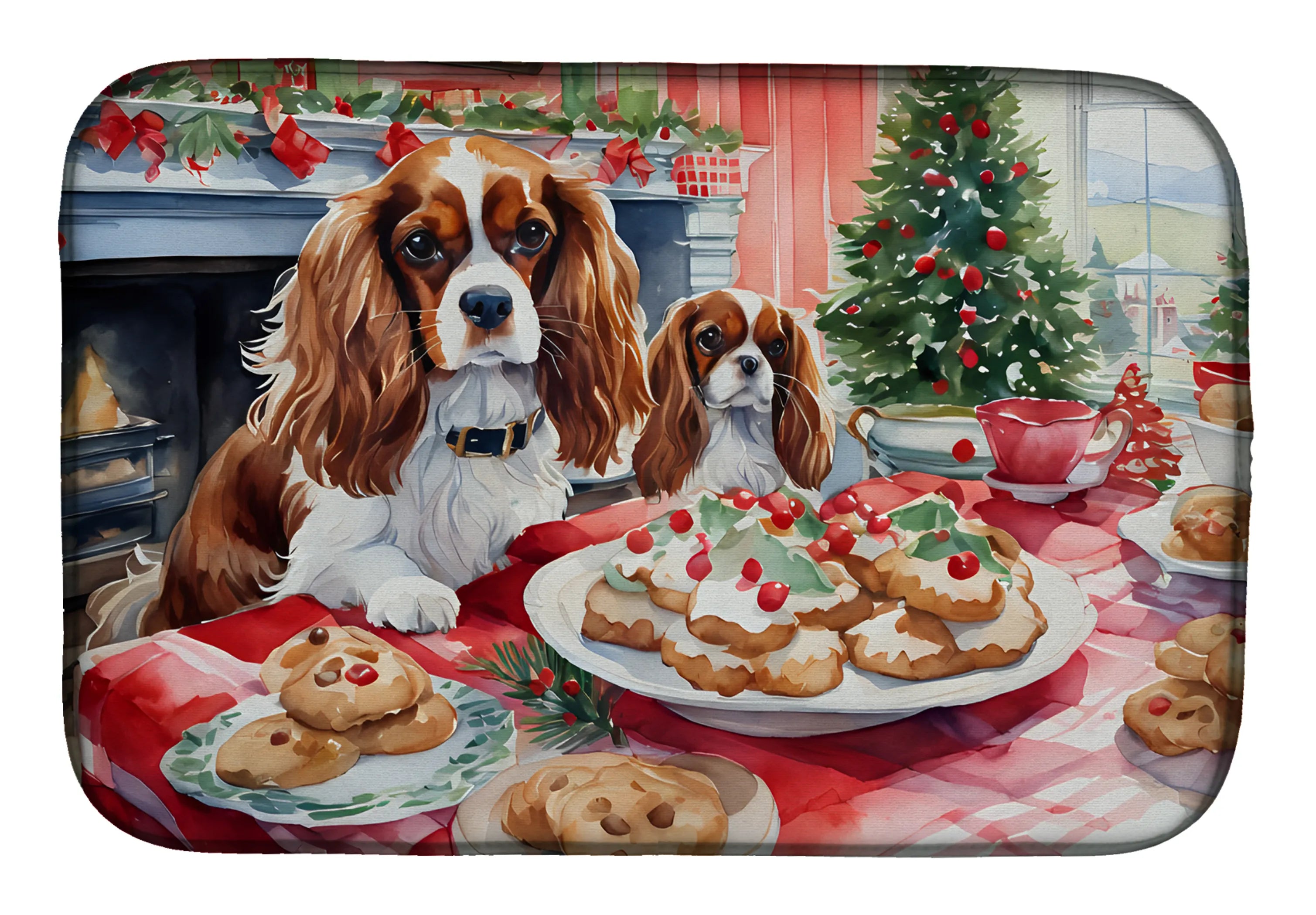 Christmas Cookies Dish Drying Mat - Size: 14  X 21" | Pack Of: 1 | Collection name: Christmas cookies