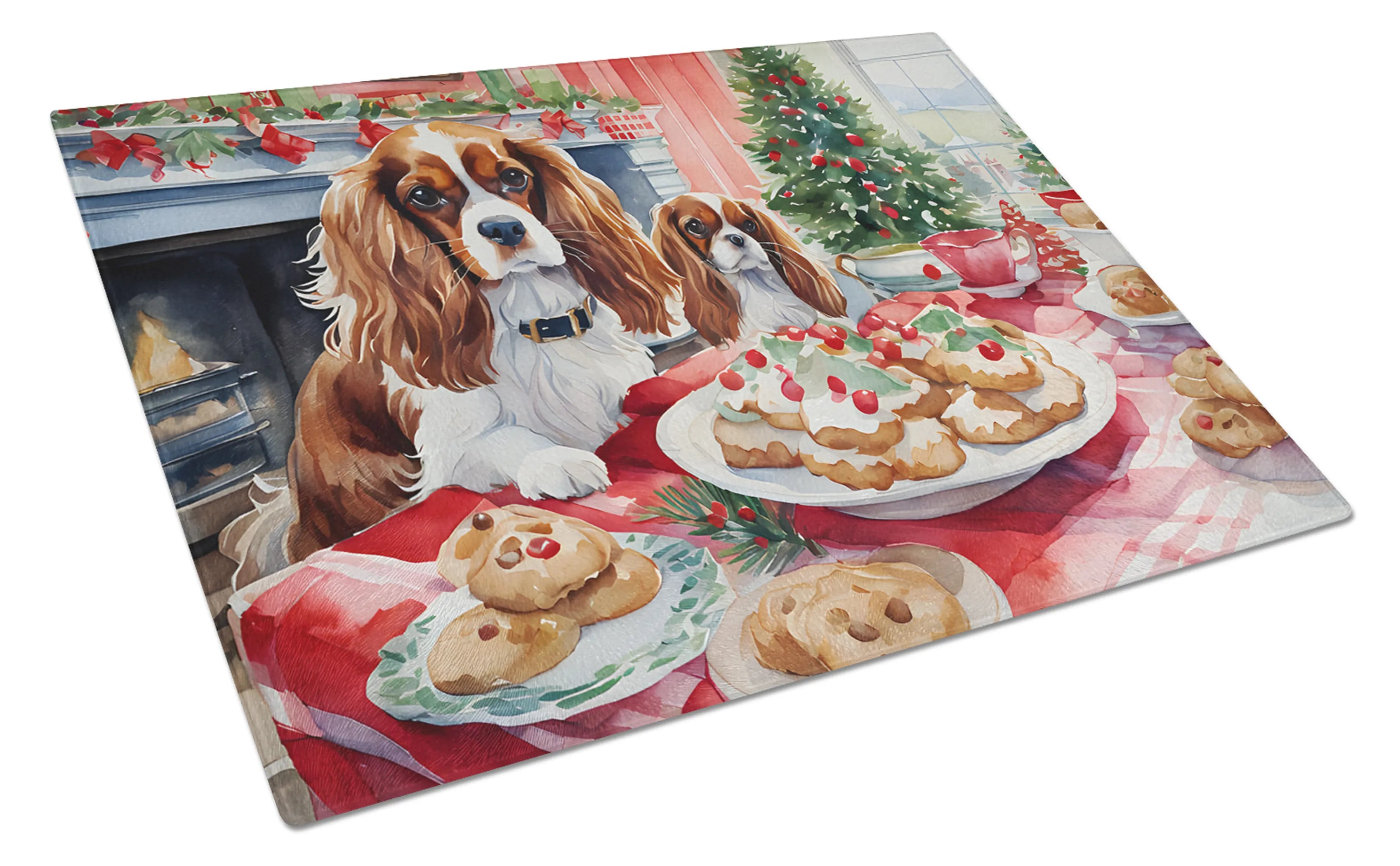 Christmas Cookies Glass Cutting Board - Size: LARGE | Pack Of: 1 | Collection name: Christmas cookies