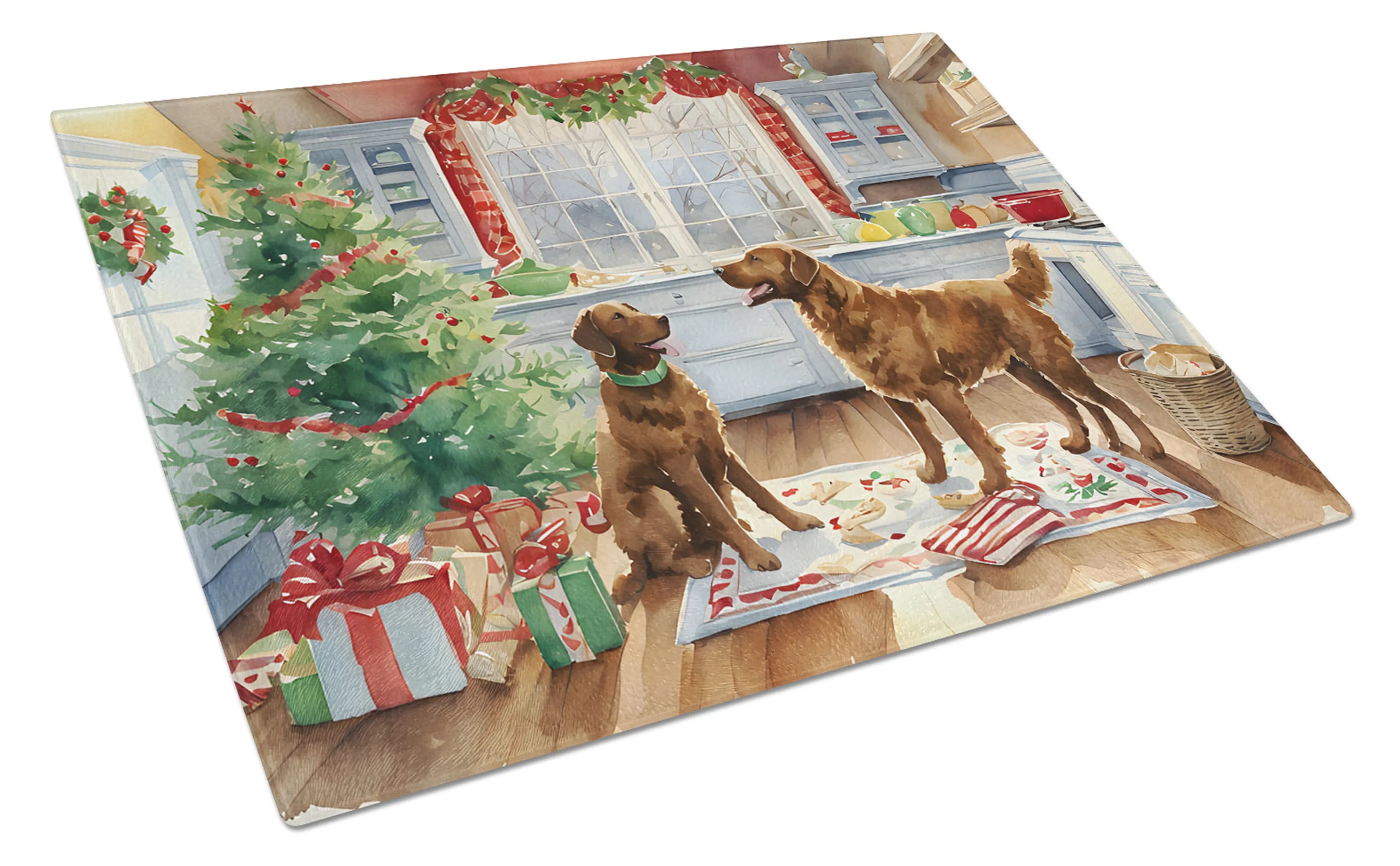 Christmas Cookies Glass Cutting Board - Size: LARGE | Pack Of: 1 | Collection name: Christmas cookies