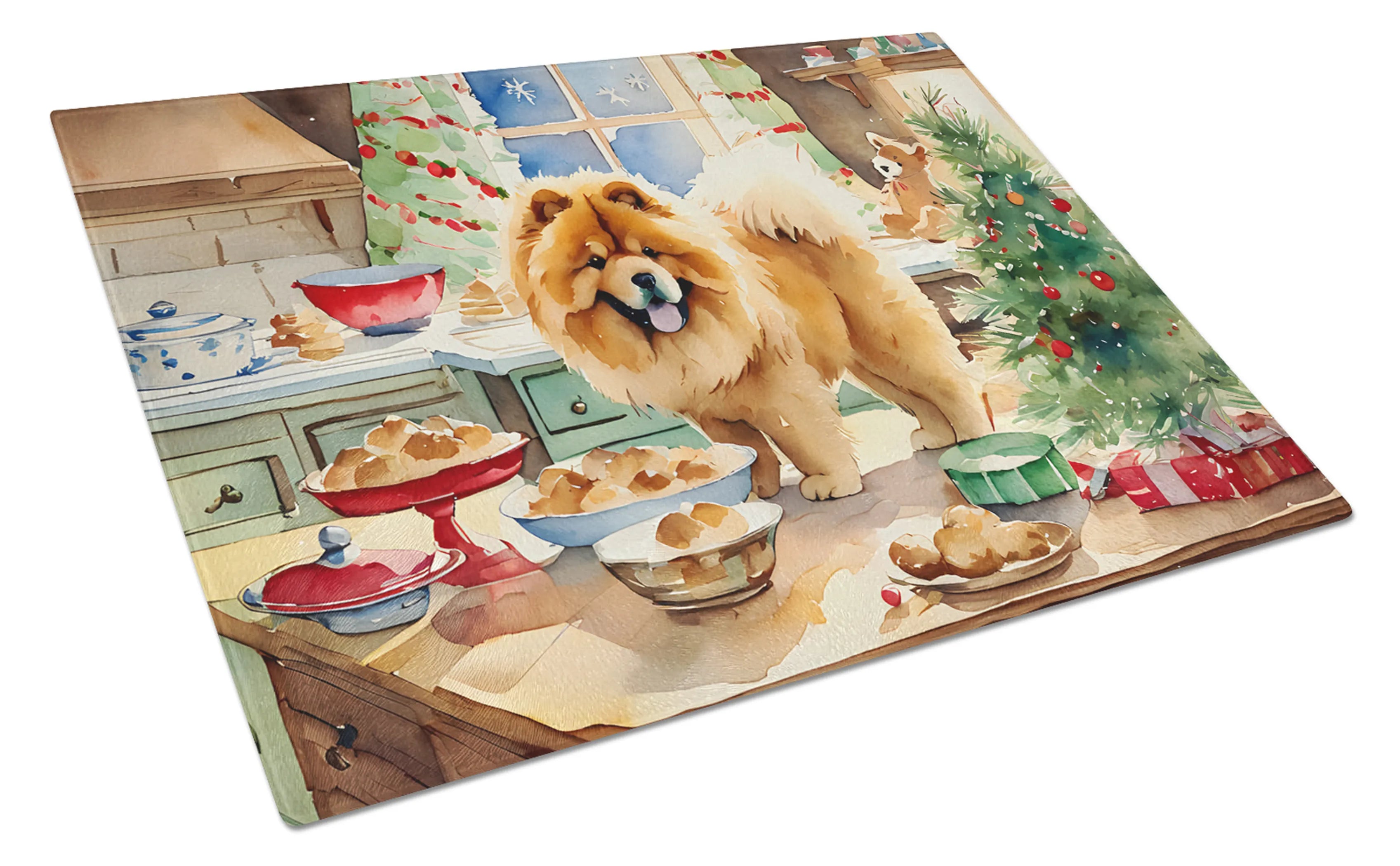 Christmas Cookies Glass Cutting Board - Size: LARGE | Pack Of: 1 | Collection name: Christmas cookies