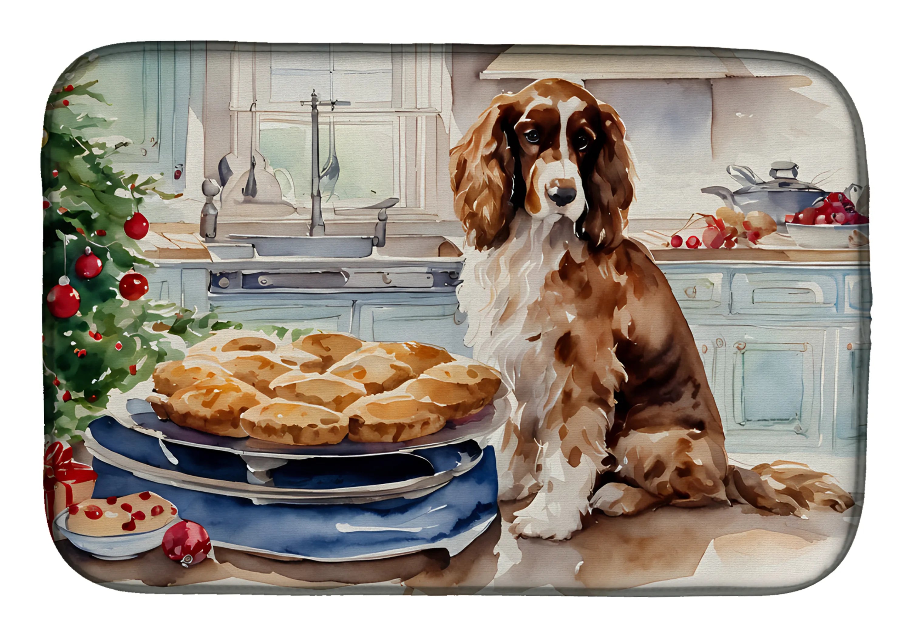 Christmas Cookies Dish Drying Mat - Size: 14  X 21" | Pack Of: 1 | Collection name: Christmas cookies