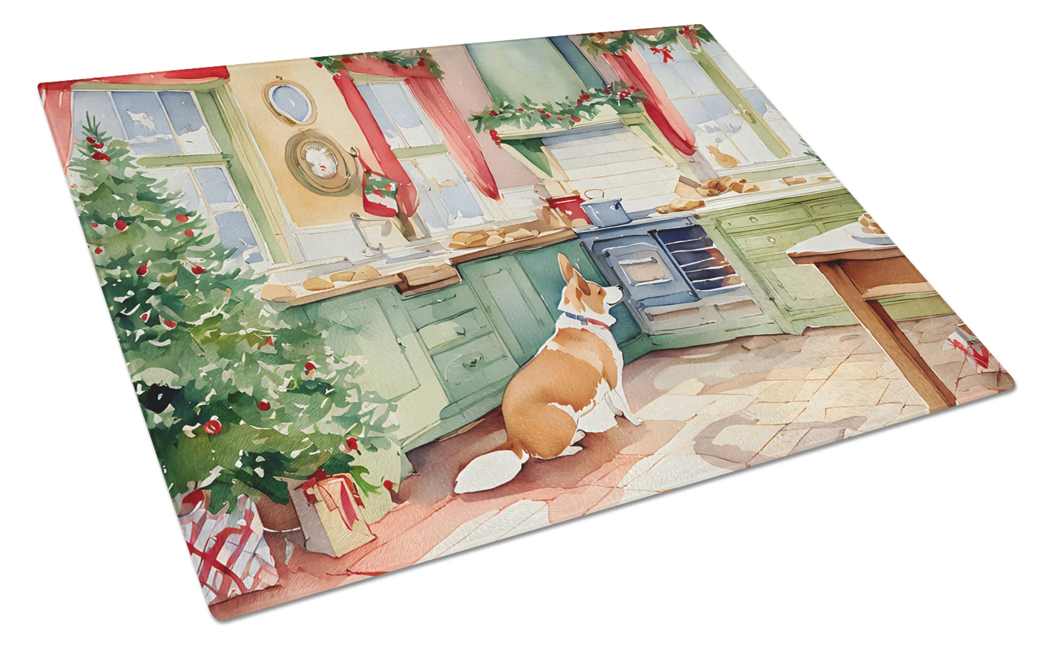 Christmas Cookies Glass Cutting Board - Size: LARGE | Pack Of: 1 | Collection name: Christmas cookies