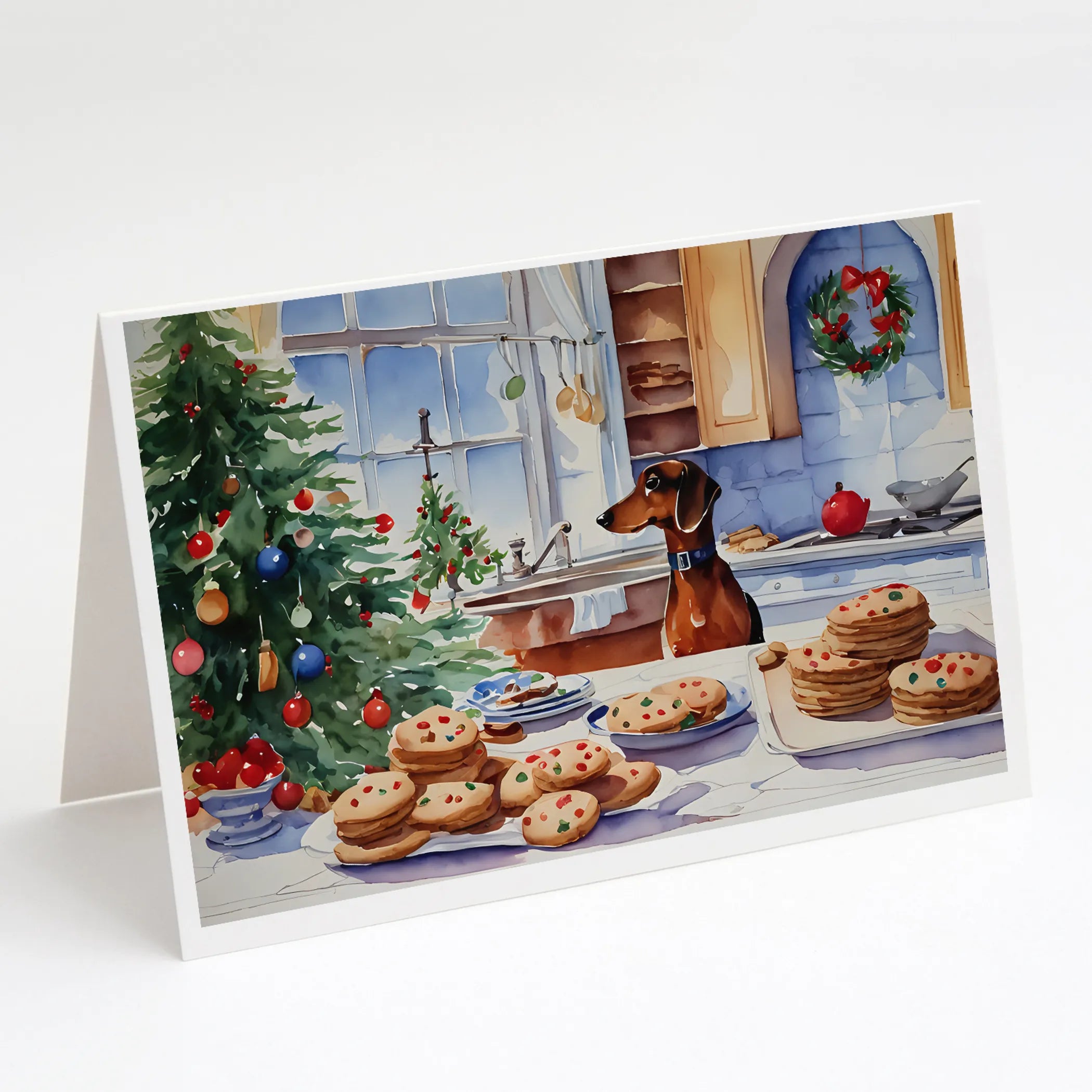 Christmas Cookies Greeting Cards  - Size: 5X7 | Pack Of: 8 | Collection name: Christmas cookies