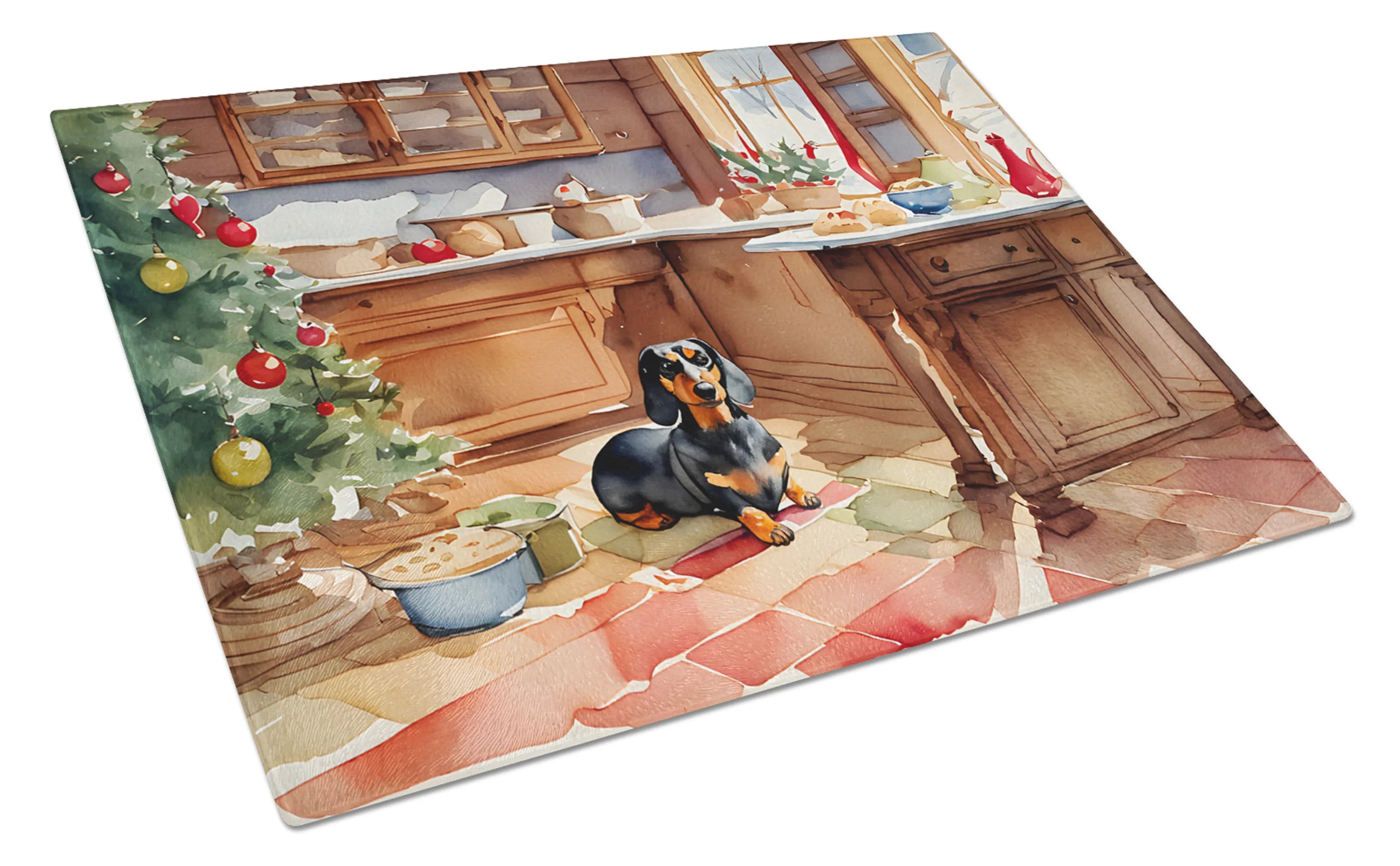 Christmas Cookies Glass Cutting Board - Size: LARGE | Pack Of: 1 | Collection name: Christmas cookies