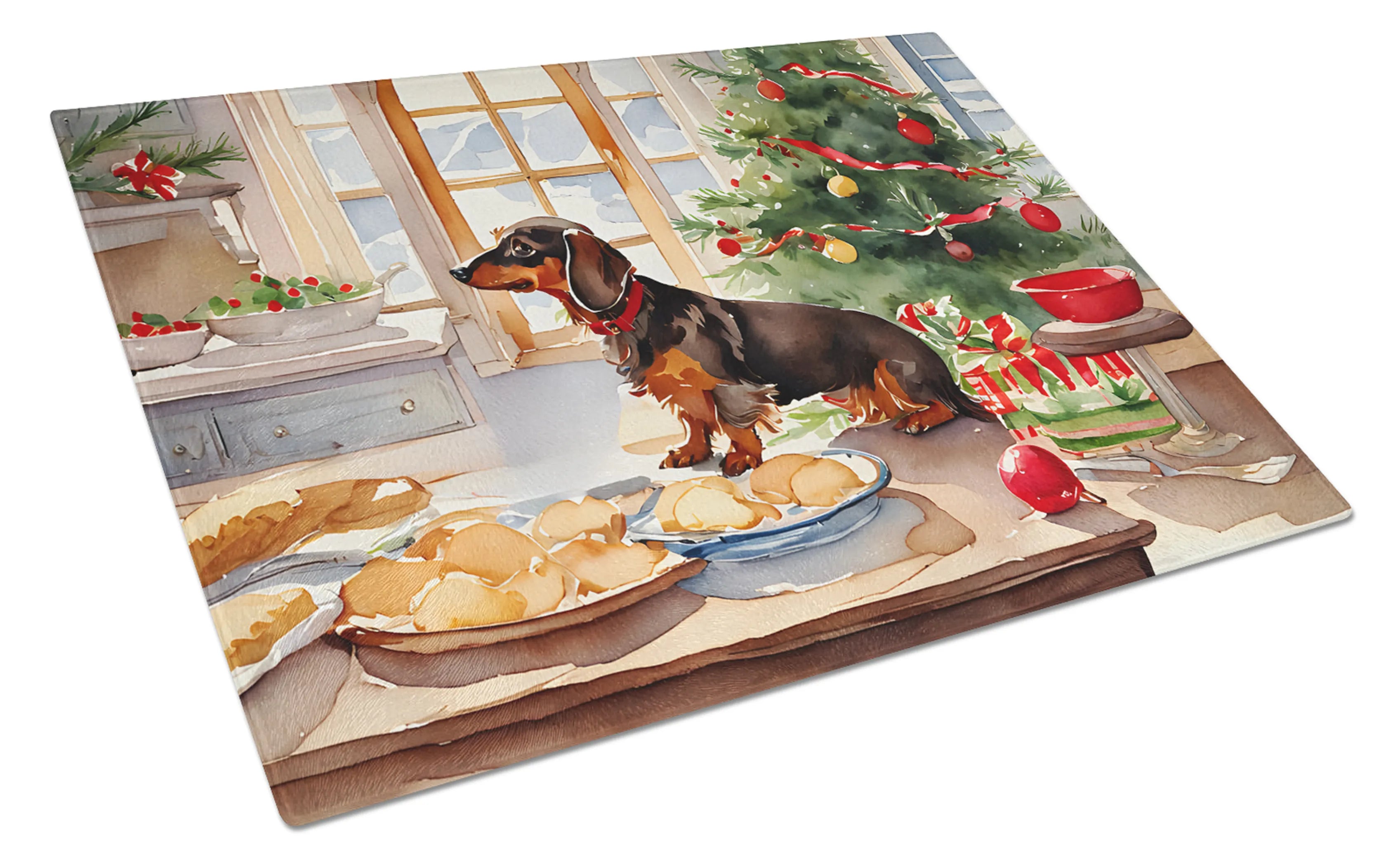 Christmas Cookies Glass Cutting Board - Size: LARGE | Pack Of: 1 | Collection name: Christmas cookies