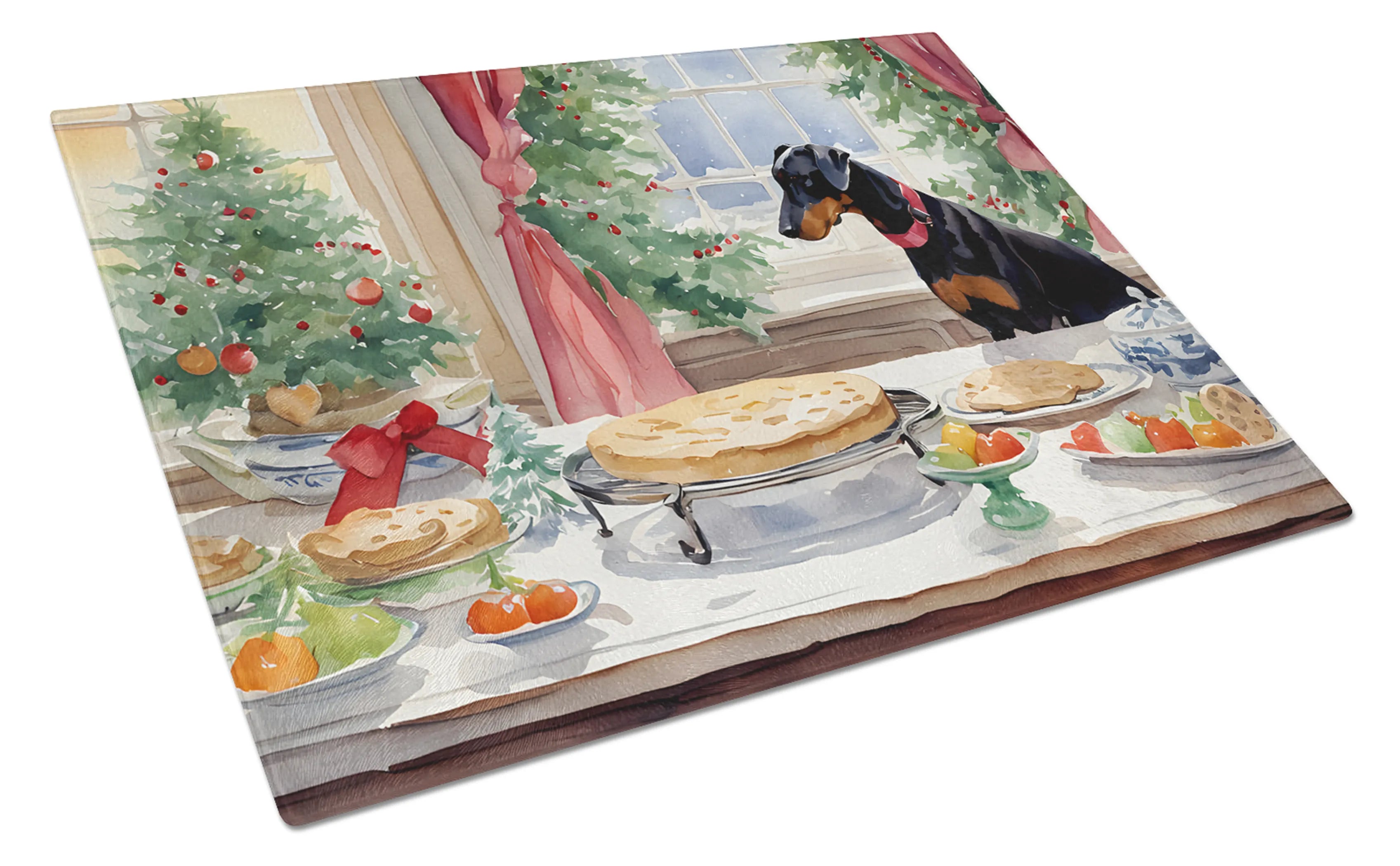 Christmas Cookies Glass Cutting Board - Size: LARGE | Pack Of: 1 | Collection name: Christmas cookies