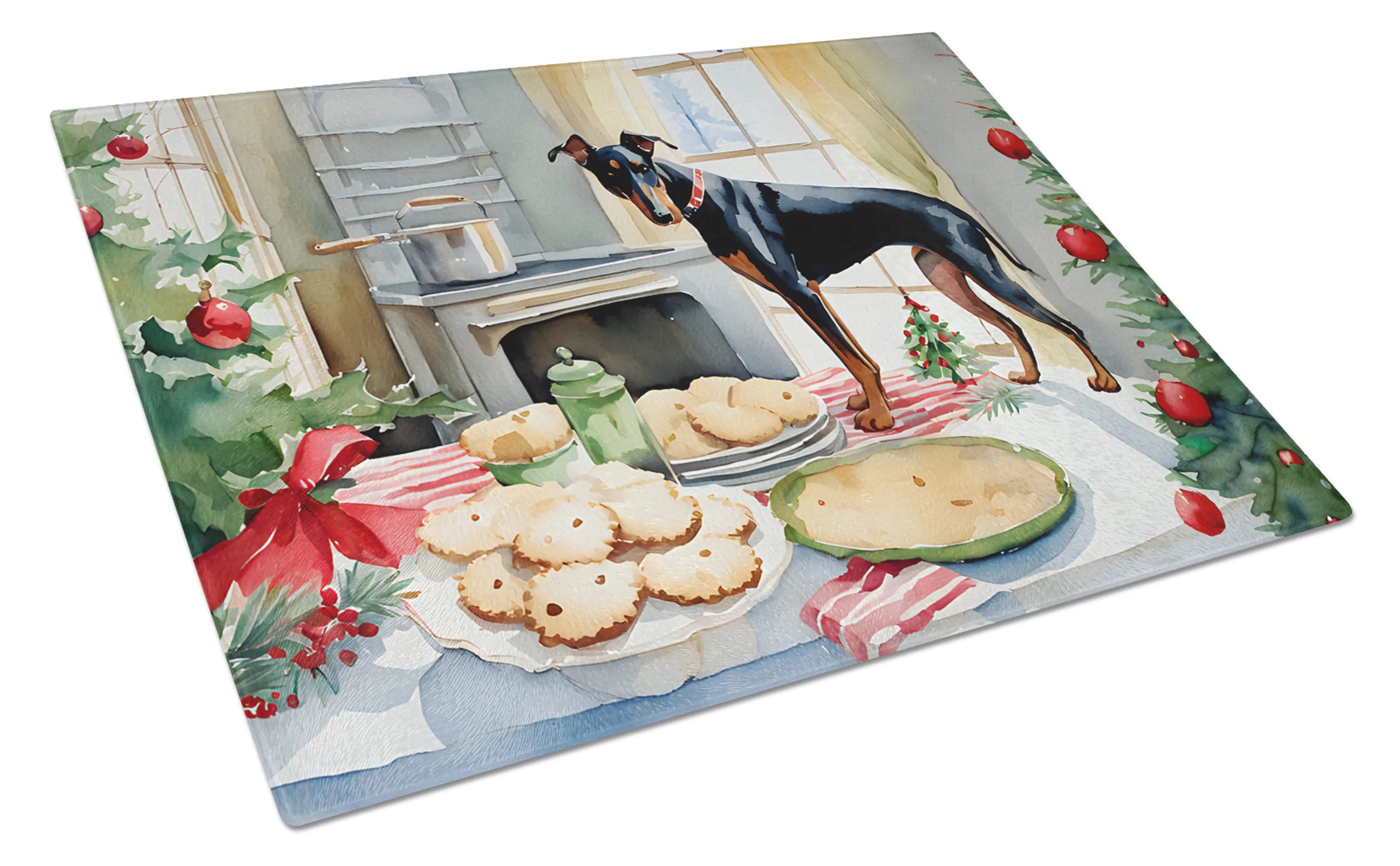 Christmas Cookies Glass Cutting Board - Size: LARGE | Pack Of: 1 | Collection name: Christmas cookies